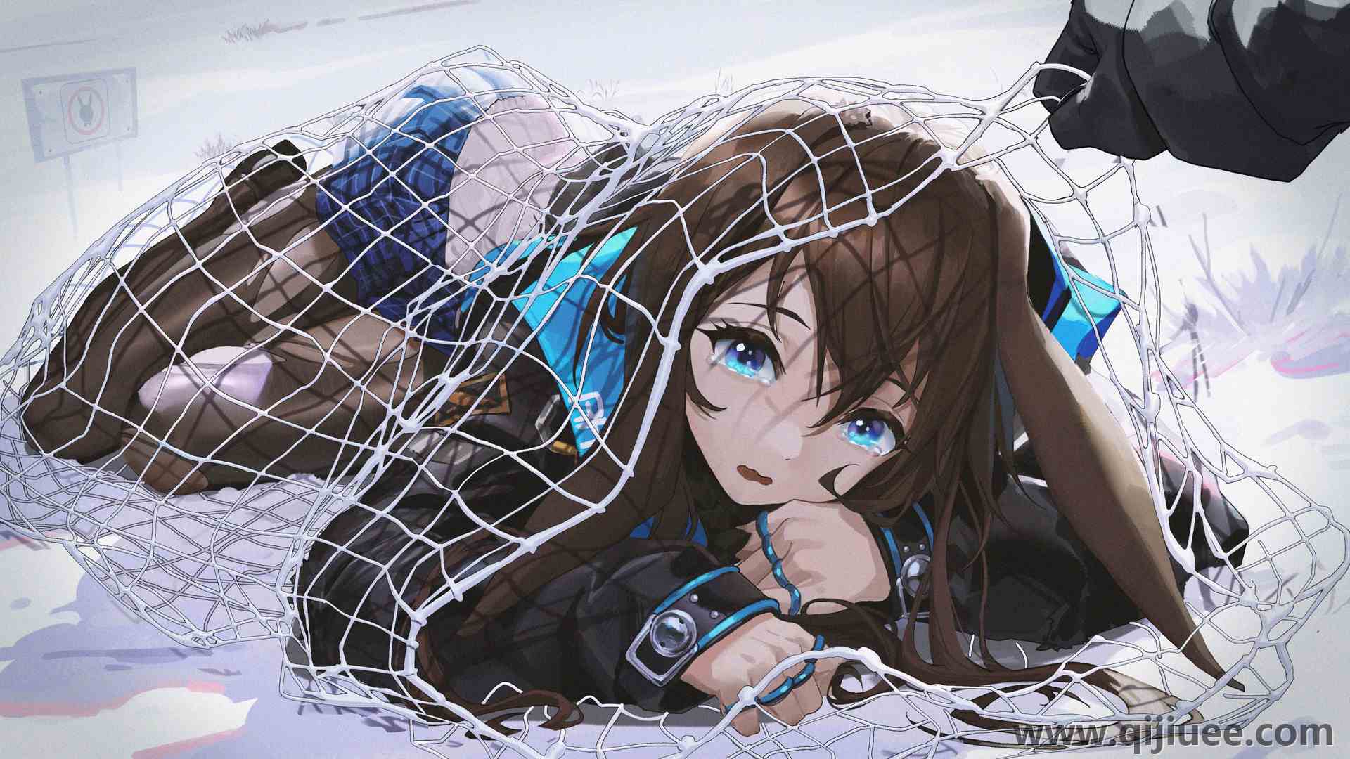 动漫 动漫女孩 被渔网罩住的女孩  明日方舟 4000 x 2250/17.07 MB-柒染云阁