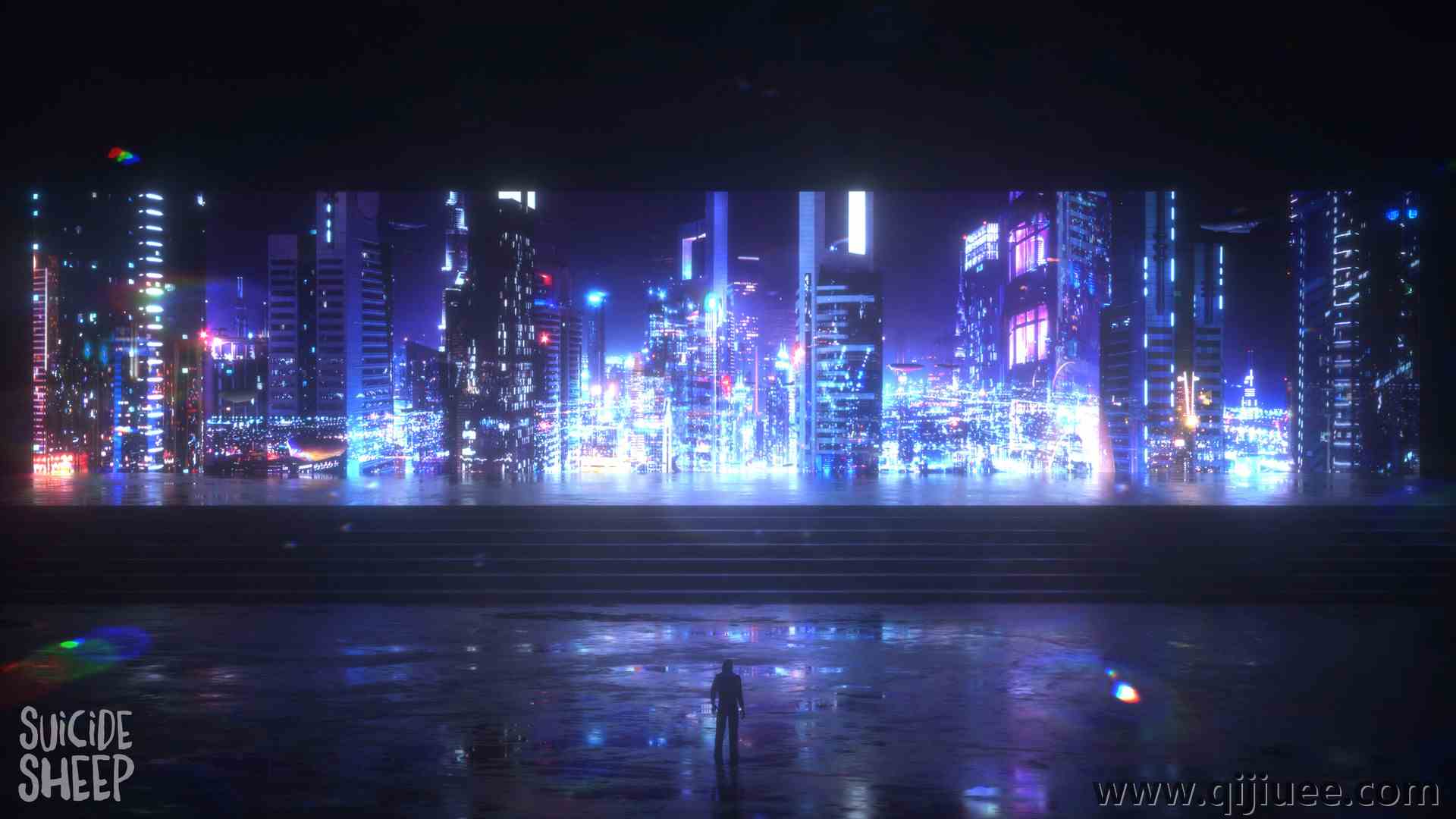 罗杰·范德斯蒂格 AI艺术 城市 灯光 赛博朋克 游戏视觉3840 x 2160/1.51 MB-柒染云阁