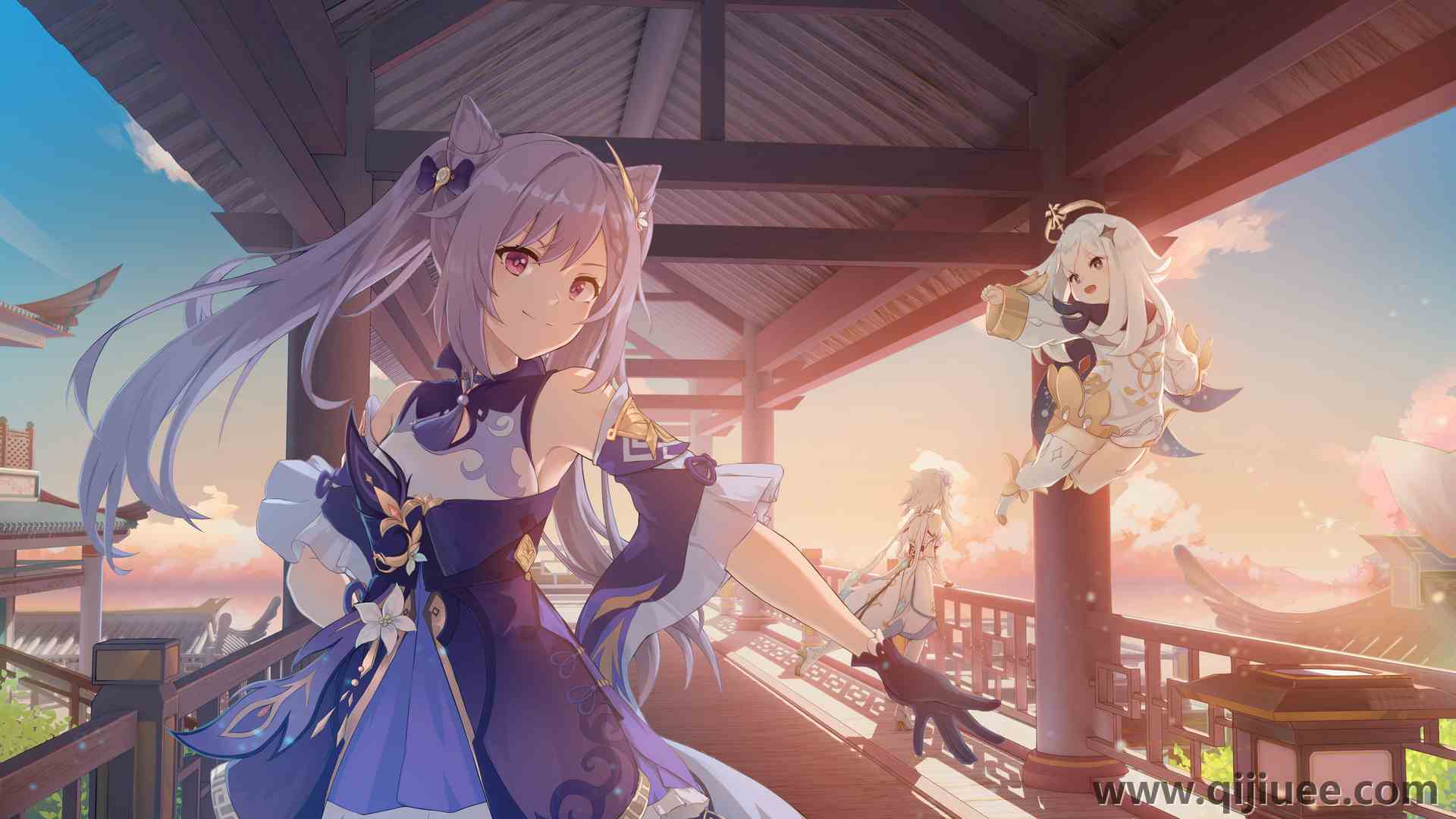 原神 动漫 动漫女孩 游戏CG女孩  电脑壁纸 4K壁纸3840 x 2160/6.77 MB-柒染云阁