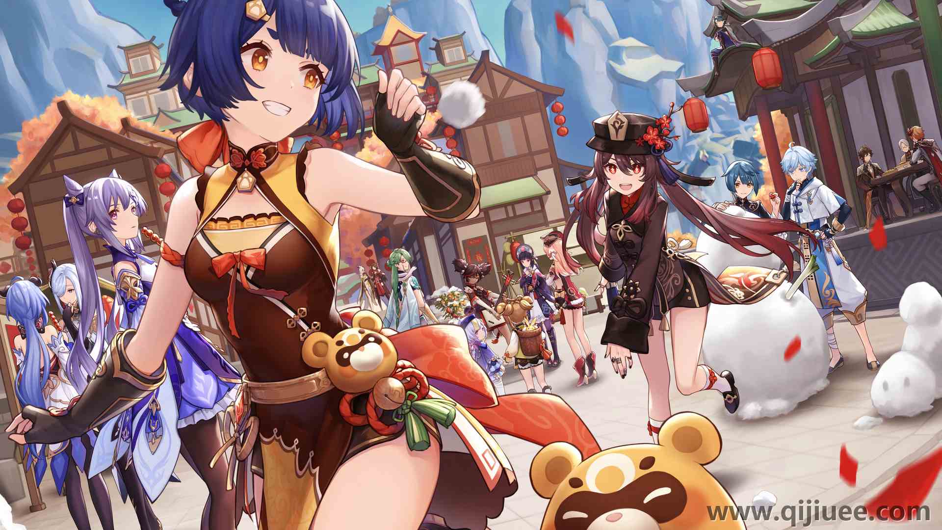 卡通 原神 二次元 合家欢 电脑壁纸 4K壁纸5652 x 4302/14.83 MB-柒染云阁