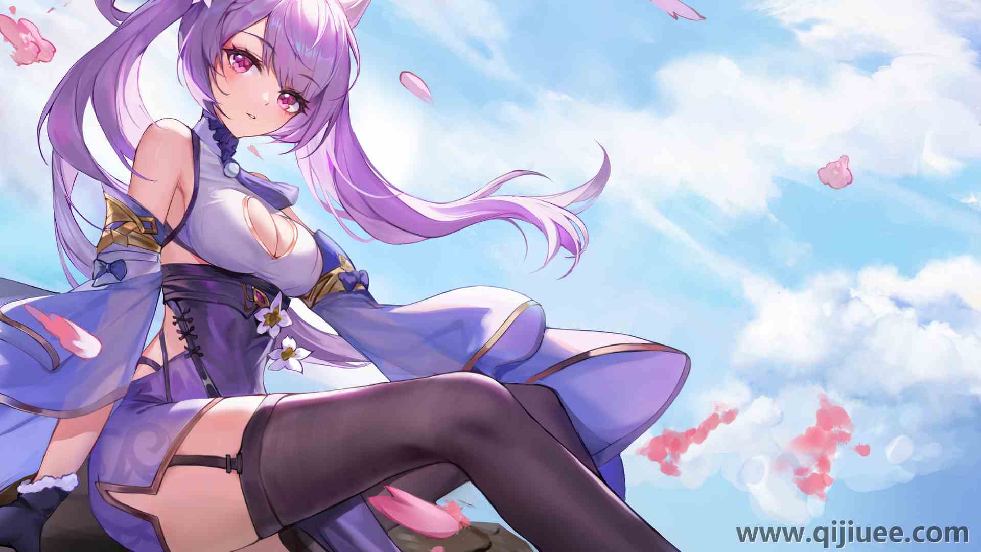 大腿 原神 动漫女孩  长袜  电脑壁纸 4K壁纸4961 x 3508/1.76 MB-柒染云阁