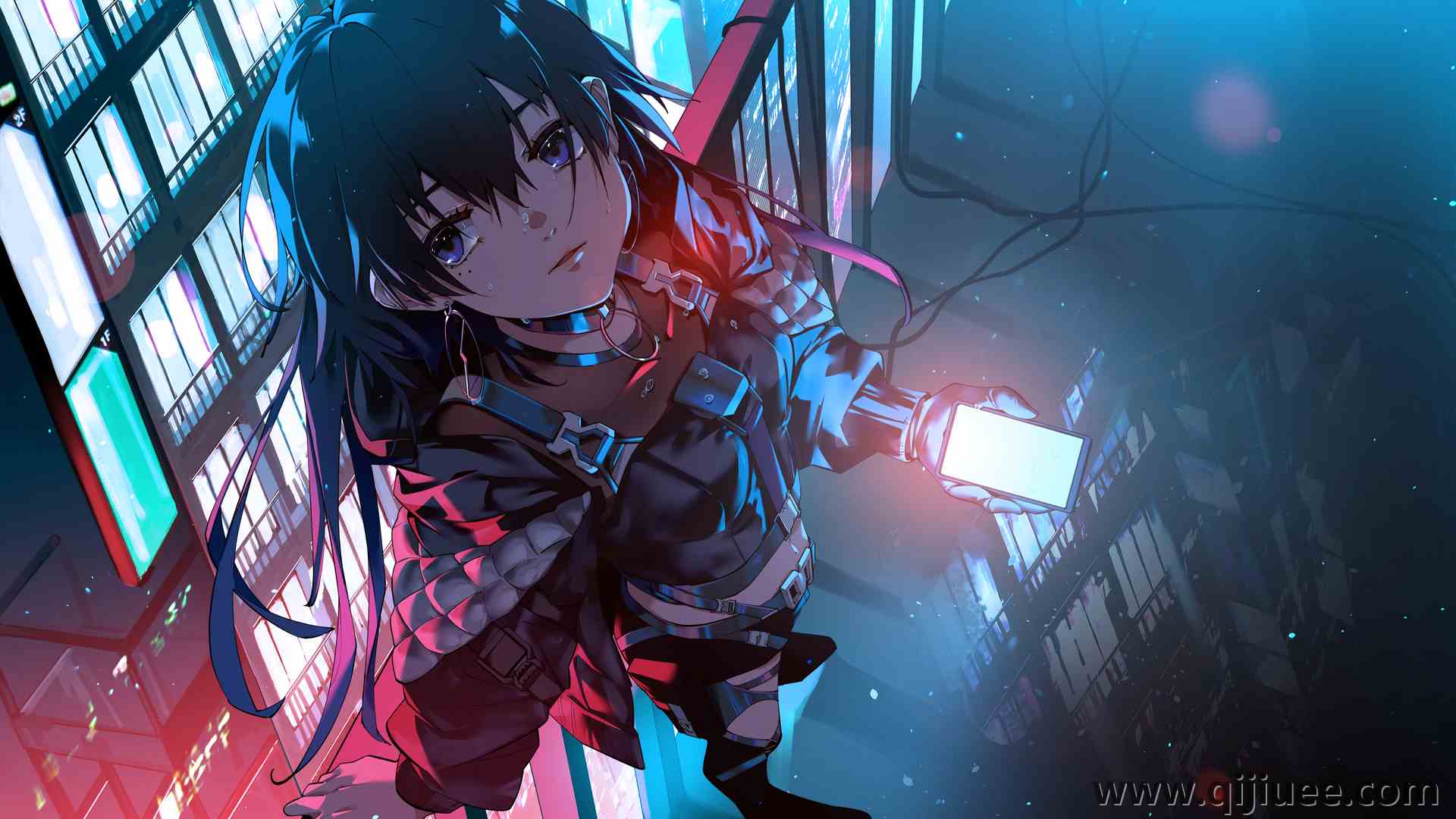 动漫 动漫女孩 城市之光  电脑壁纸 4K壁纸5787 x 4093/18.41 MB-柒染云阁