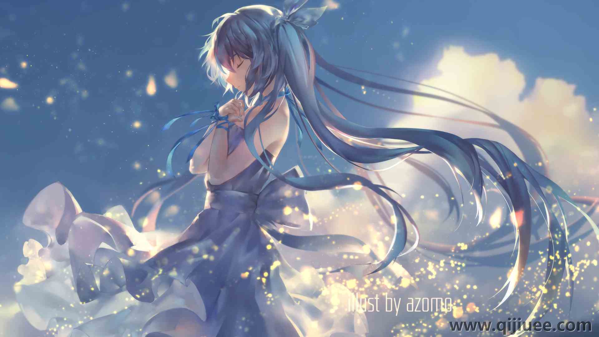 元音 初音 动漫女孩  电脑壁纸 4K壁纸4300 x 3040/3.33 MB-柒染云阁