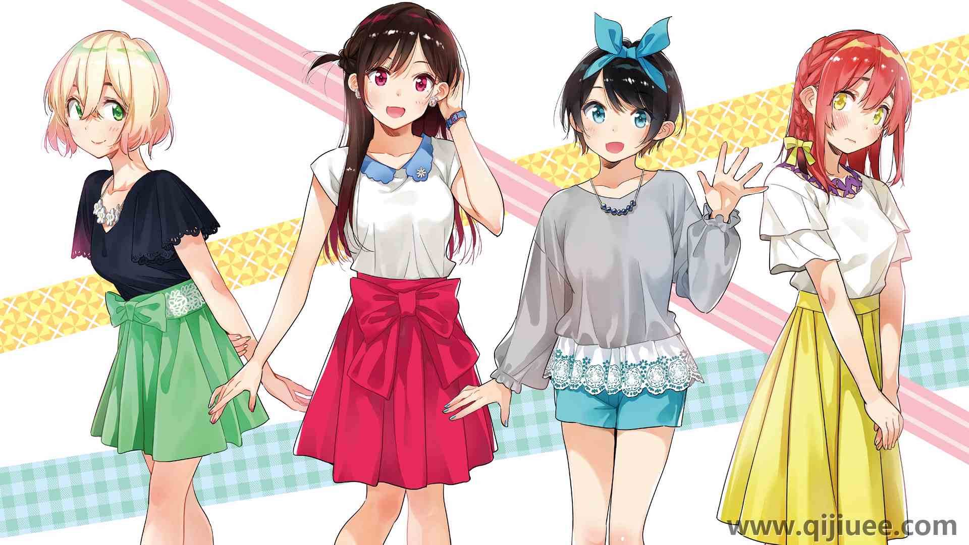 动漫 动漫女孩 水原 莎拉希娜 奈美美 樱泽秀美 大石马苏  电脑壁纸 4K壁纸3840 x 2160/5.91 MB-柒染云阁
