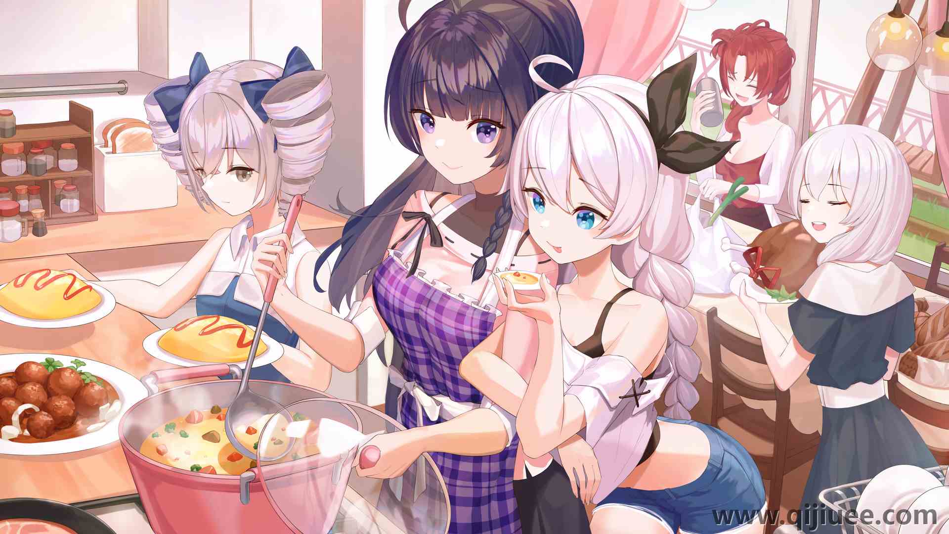 女性团体 动漫 动漫女孩 AI艺术   电脑壁纸 4K壁纸6683 x 4264/9.95 MB-柒染云阁