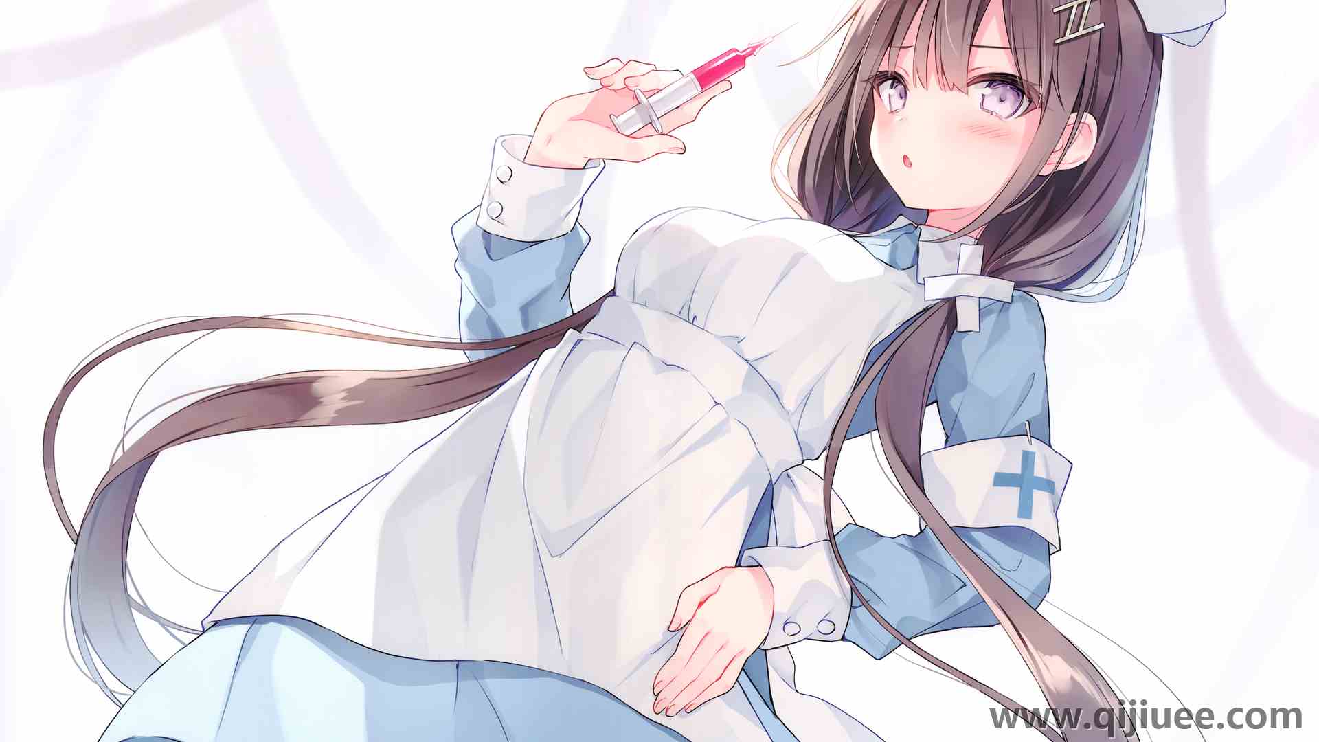 鲁鲁多 护士 长发 深色 蓝眼睛 站立 电脑壁纸 4K壁纸4775 x 3443/9.03 MB-柒染云阁