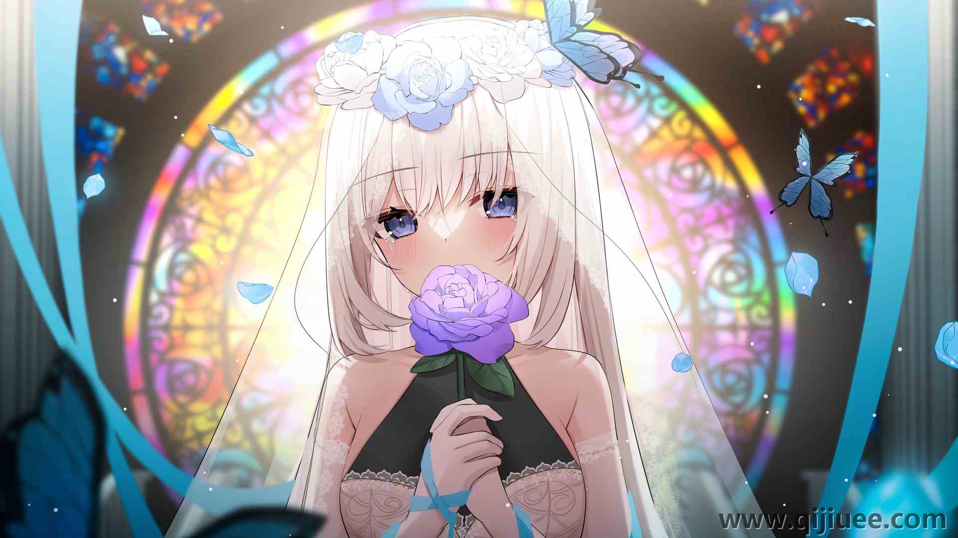 动画 动画女孩 插图  婚纱 电脑壁纸 4K壁纸4051 x 2953/9.18 MB-柒染云阁