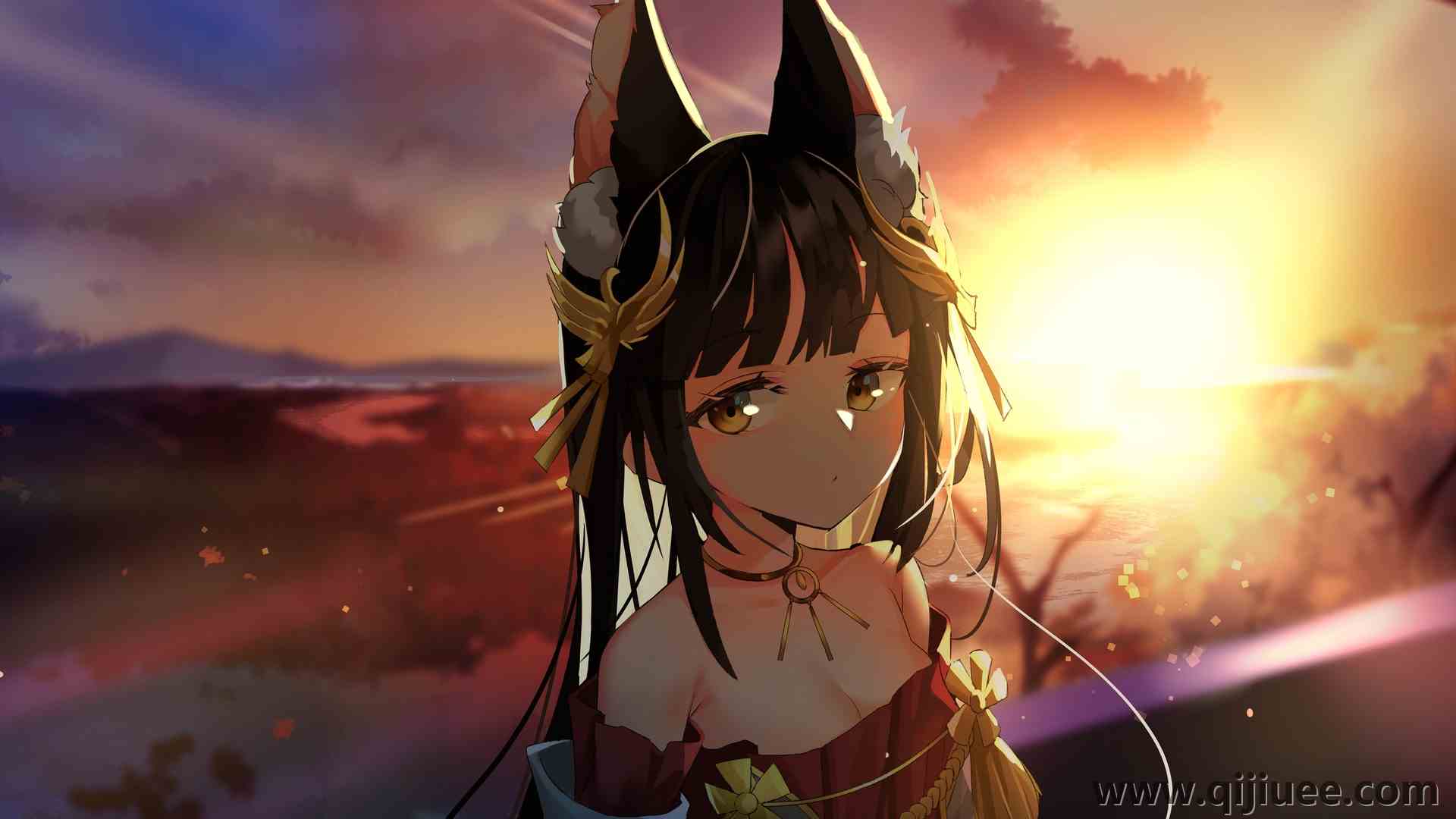 动漫 动漫女孩 插图  电脑壁纸 4K壁纸4299 x 3035/1.2 MB-柒染云阁