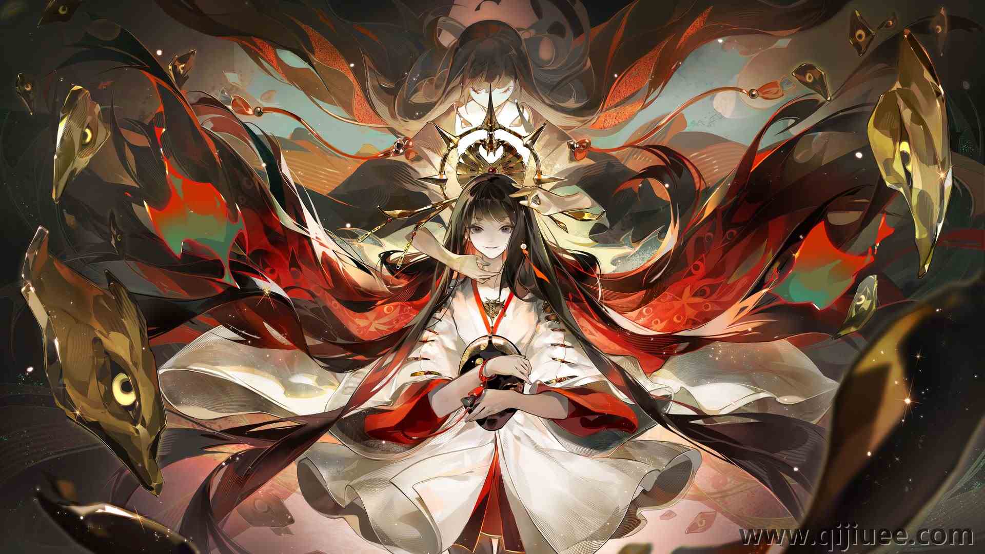 动漫 动漫女孩 阴阳师  电脑壁纸 4K壁纸5000 x 3000/1.69 MB-柒染云阁