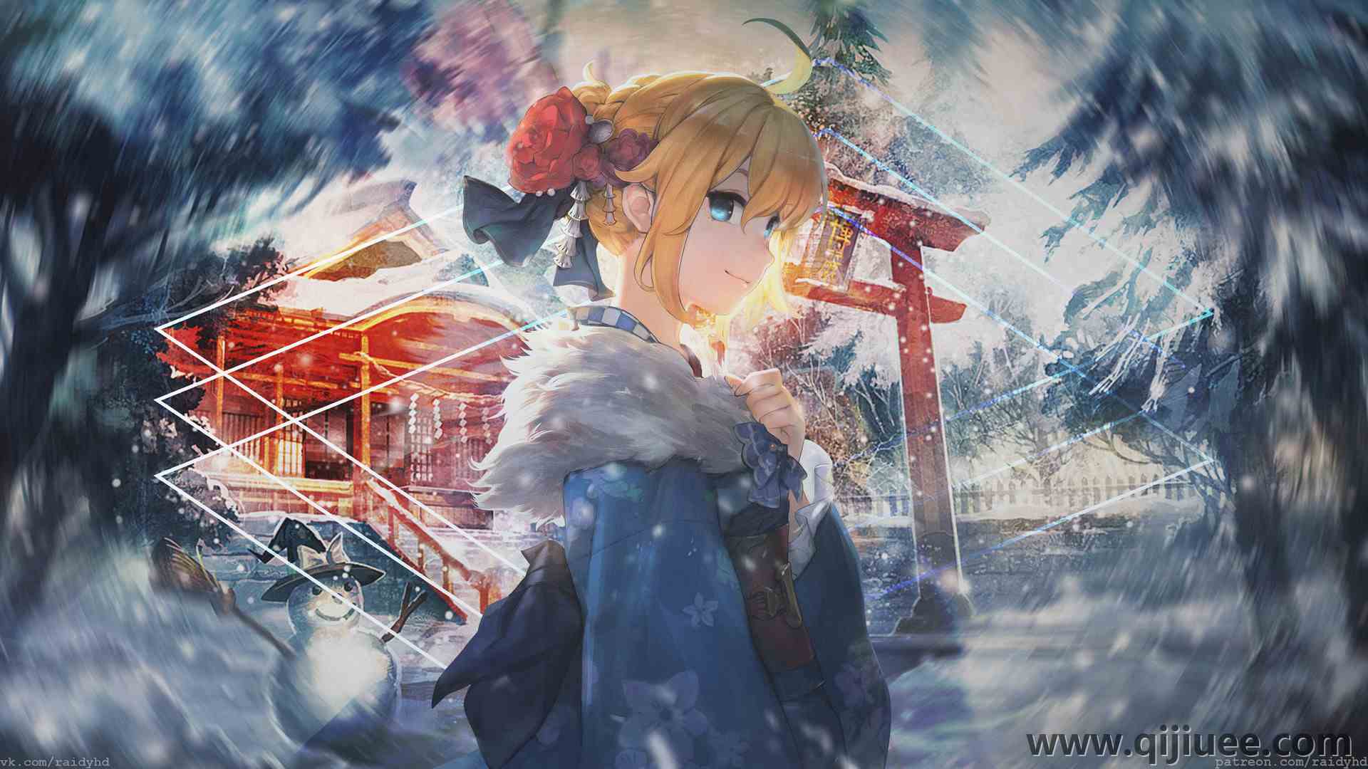 动漫 动漫女孩 画中画 命运系列  电脑壁纸 4K壁纸3840 x 2160/9.41 MB-柒染云阁