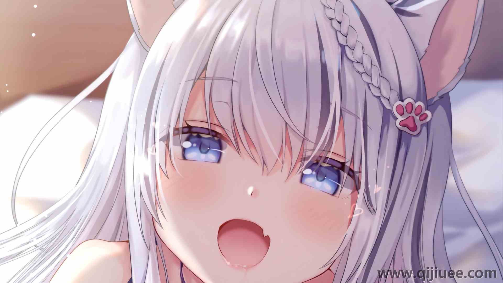 猫女孩 动漫 动漫女孩  电脑壁纸 4K壁纸5189 x 4318/2.59 MB-柒染云阁