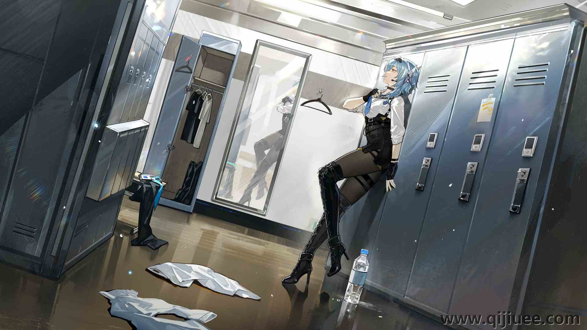 原神 更衣室 镜子 倒影  电脑壁纸 4K壁纸4096 x 2288/1.08 MB-柒染云阁