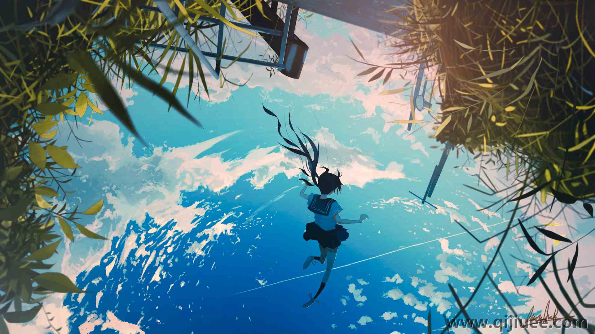 原创角色 放逐 动漫 云 夏天  电脑壁纸 4K壁纸3840 x 2160/11.98 MB-柒染云阁