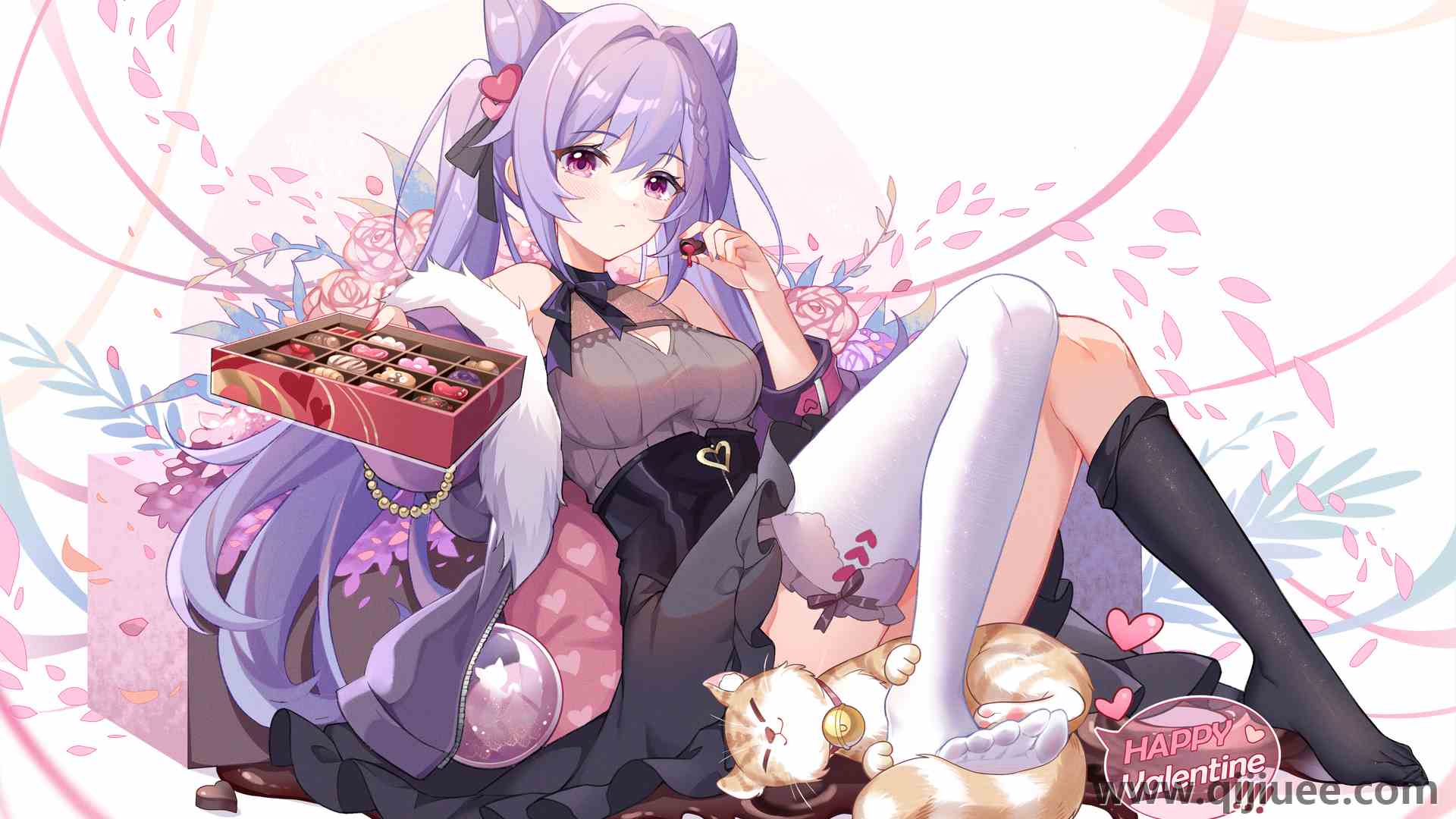动漫 动漫女孩 原神 艺术作品 情人节  电脑壁纸 4K壁纸4000 x 2501/6.52 MB-柒染云阁