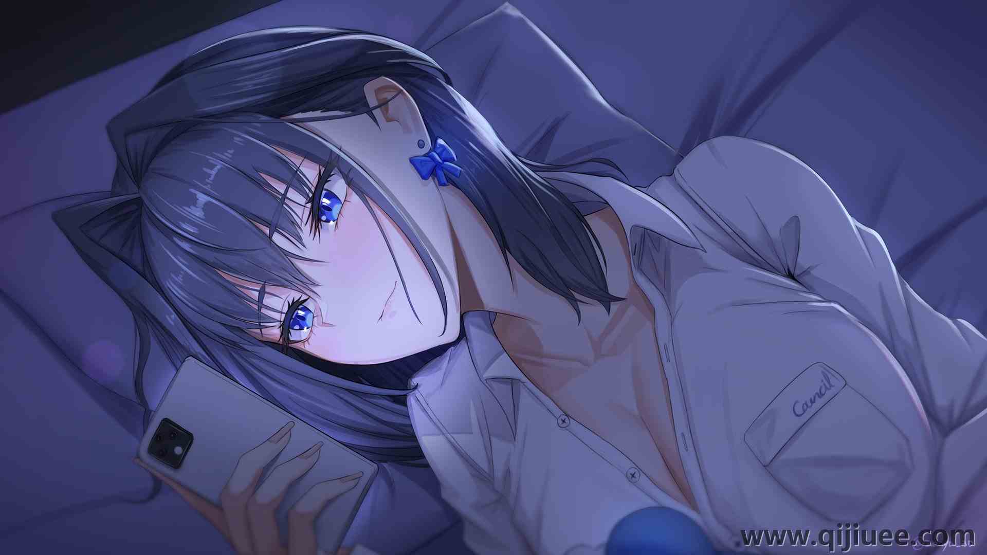 动漫女孩 虚拟 电脑壁纸 4K壁纸3840 x 2160/0.48 MB-柒染云阁
