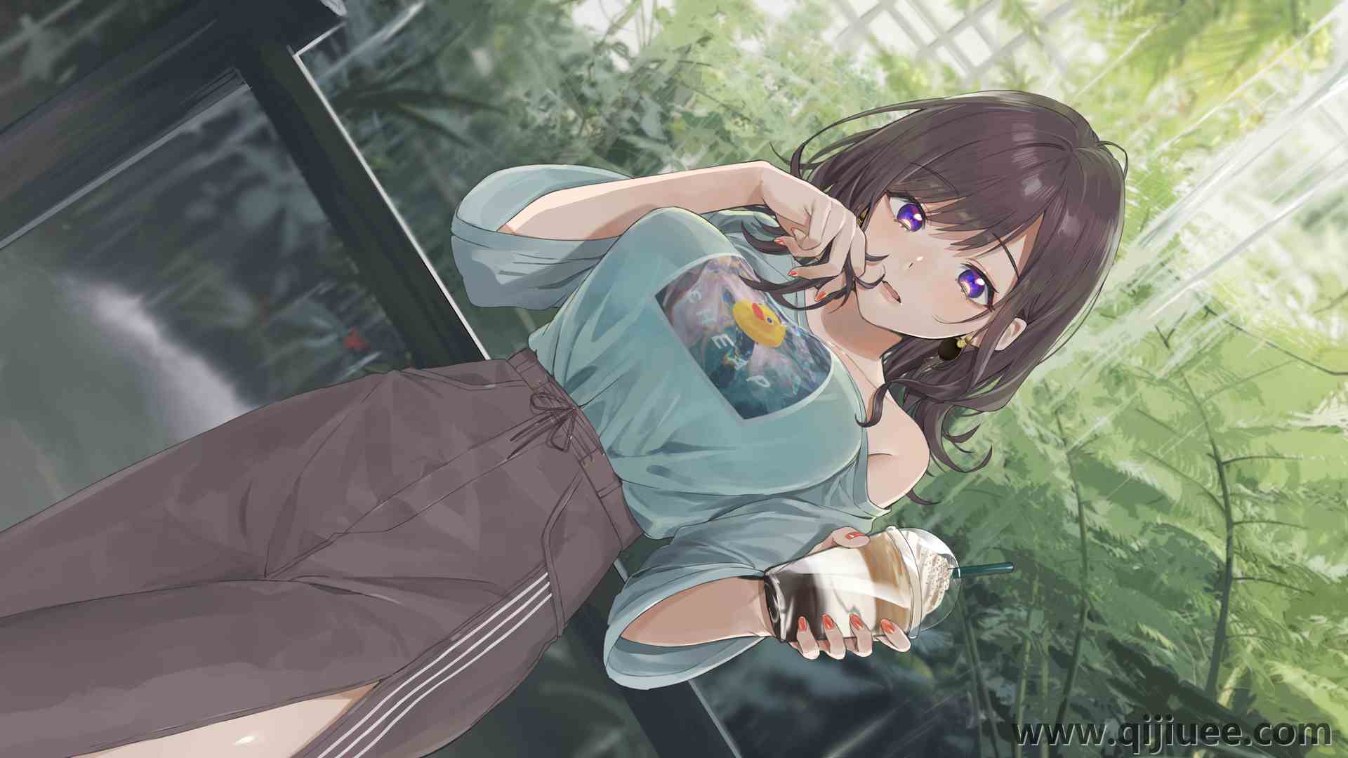 原创人物 深色头发 站立 动漫 动漫女孩 艺术作品  电脑壁纸 4K壁纸3840 x 2160/6.78 MB-柒染云阁