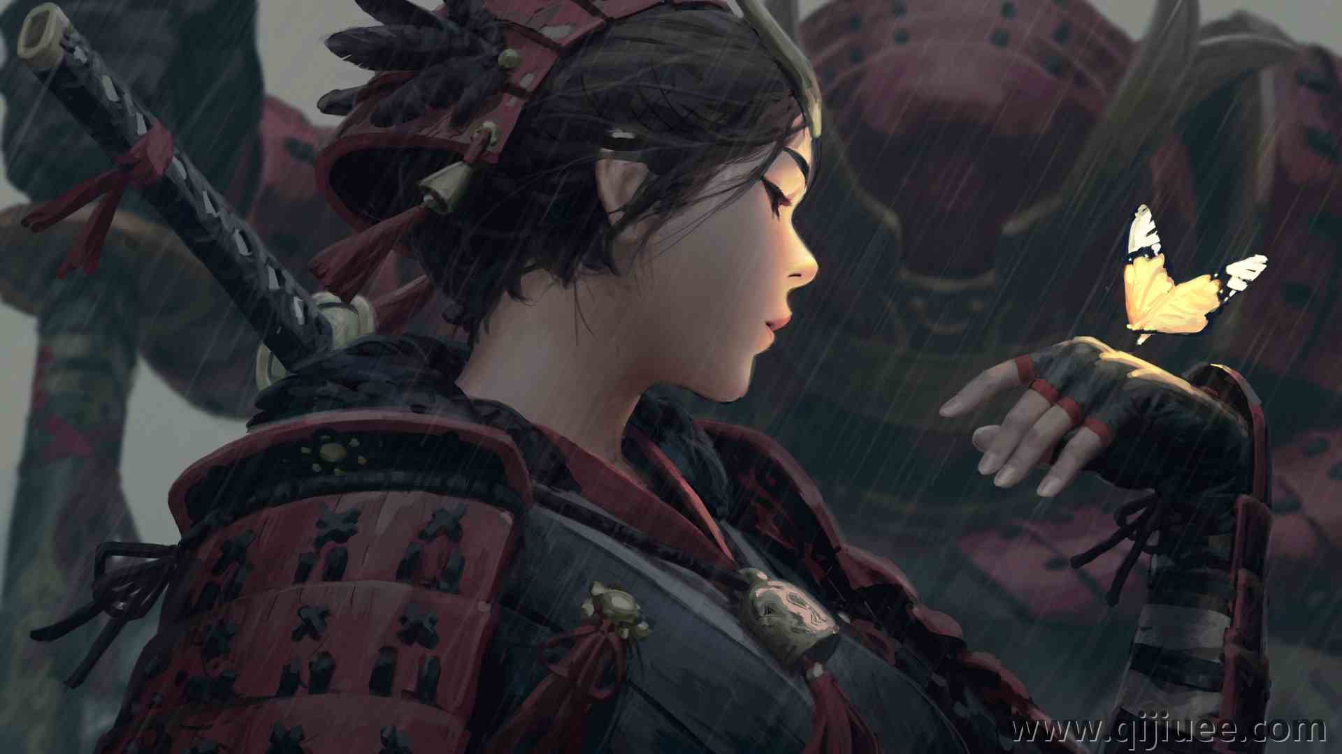 女性 幻想女孩 女战士 个人资料 原始人物 电脑壁纸 4K壁纸4096 x 2383/3.84 MB-柒染云阁