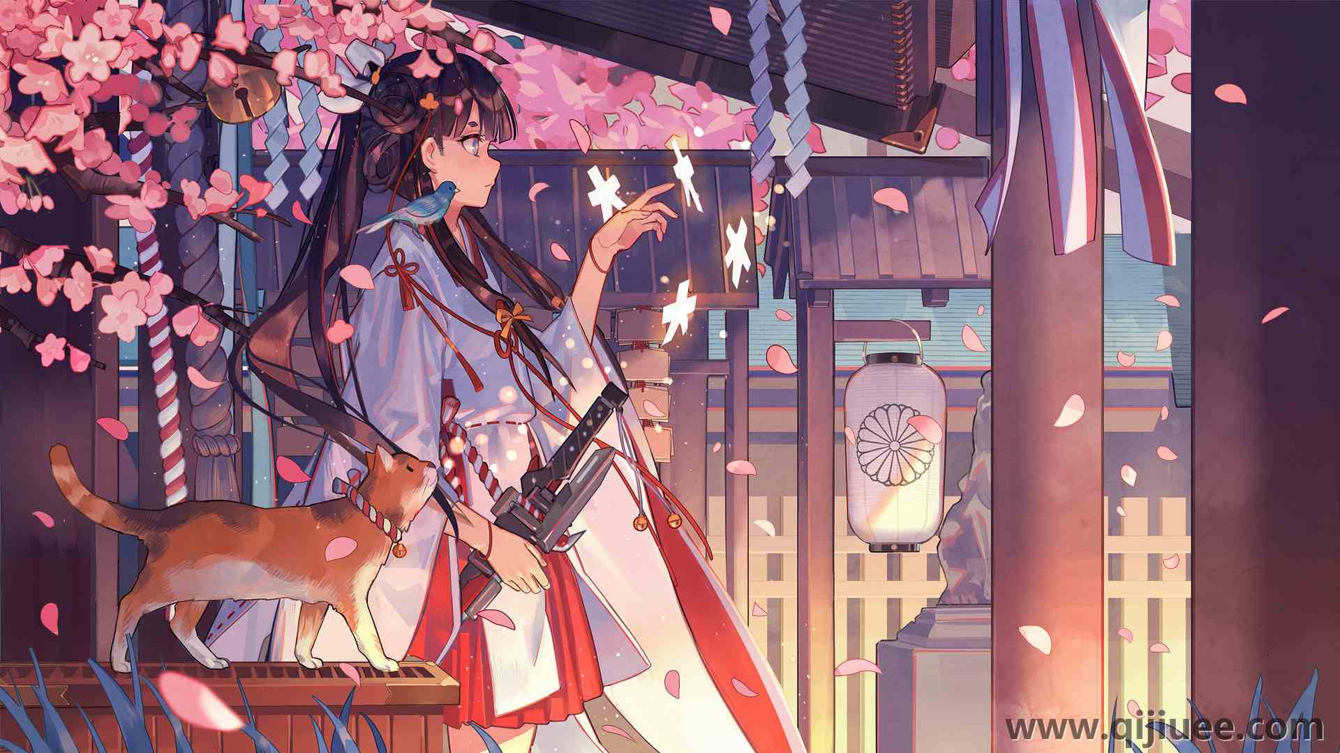 脸部 侧面 幻想女孩 深色头发 长发 传统服装 幻想艺术 电脑壁纸 4K壁纸3840 x 2160/1.87 MB-柒染云阁