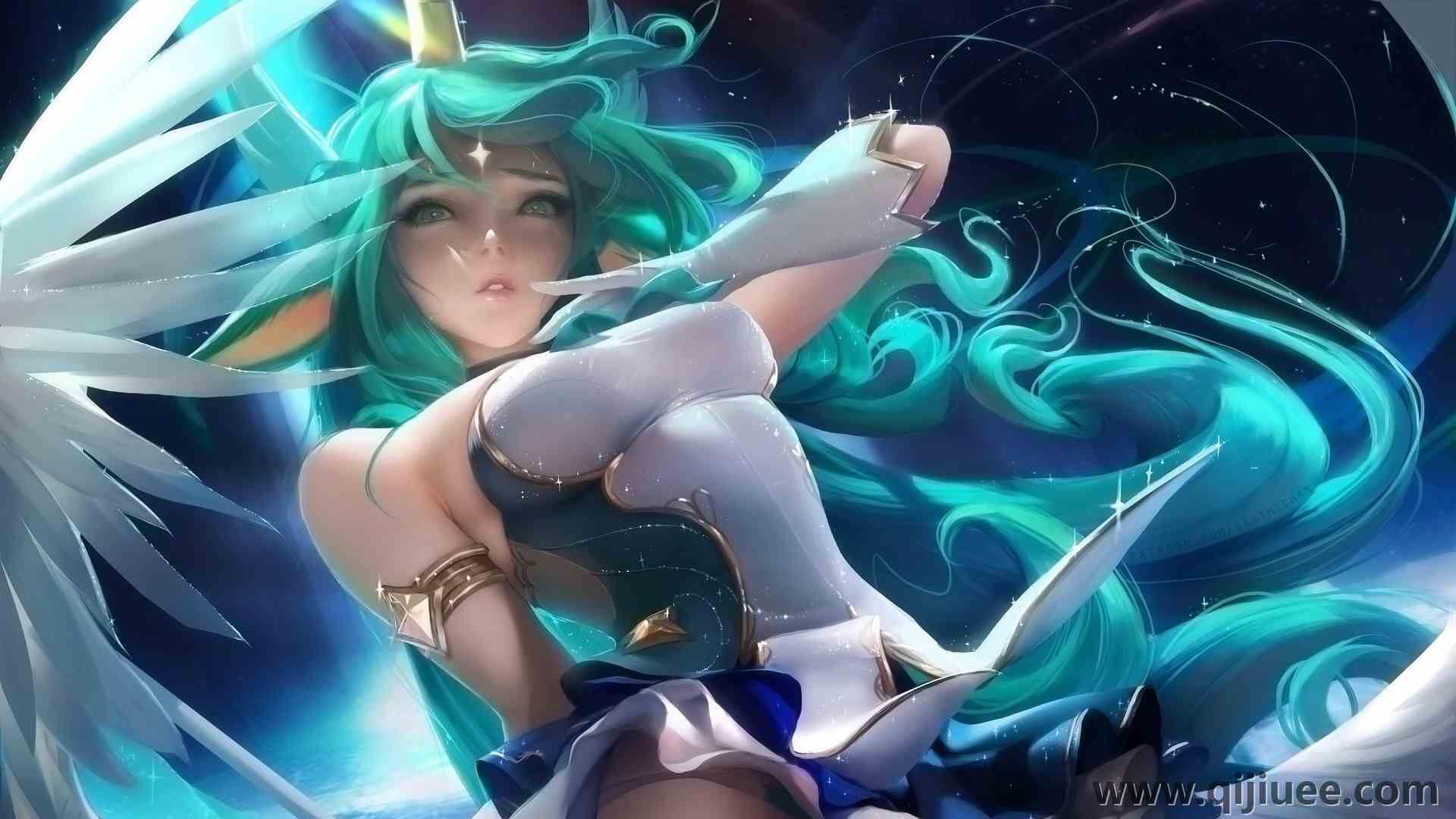 索拉卡 英雄联盟  角 翅膀 AI艺术 3840 x 2160/0.94 MB-柒染云阁
