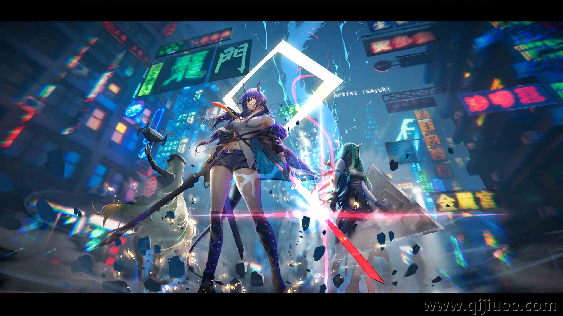 太古 神枪手 剑 明日方舟 动漫女孩 电脑壁纸 4K壁纸6063 x 3000/8.17 MB-柒染云阁