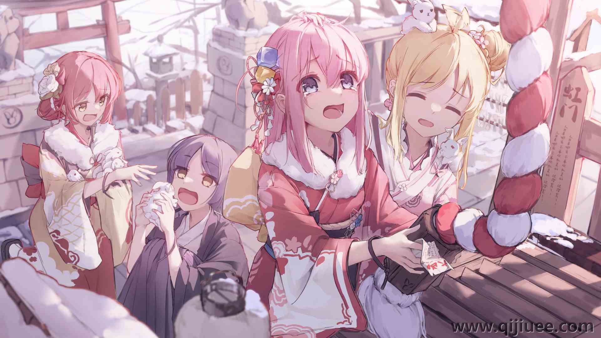 亚洲 闭上眼睛 摇滚 动漫女孩 春节 兔子 电脑壁纸 4K壁纸5551 x 3375/2.92 MB-柒染云阁