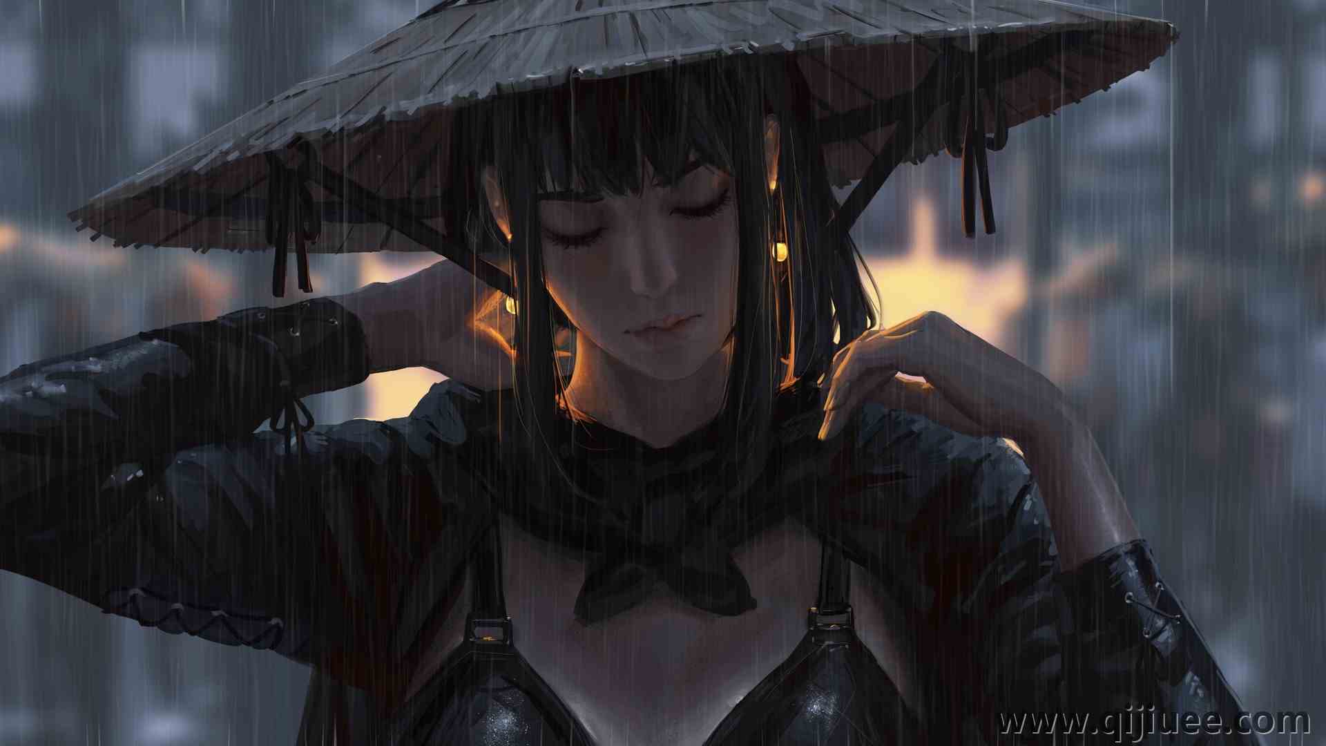女战士 原创人物 齐肩发 奇幻战士 黑发 动漫女孩  电脑壁纸 4K壁纸4096 x 2243/1.08 MB-柒染云阁