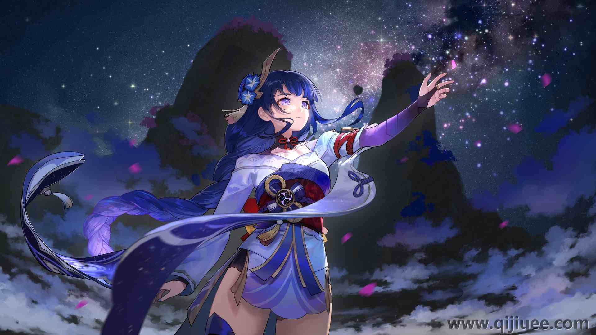 长发 动漫 动漫女孩 原神 雷登幕府 原神 中国服装 中国游戏 明星  电脑壁纸 4K壁纸4800 x 2700/2.77 MB-柒染云阁