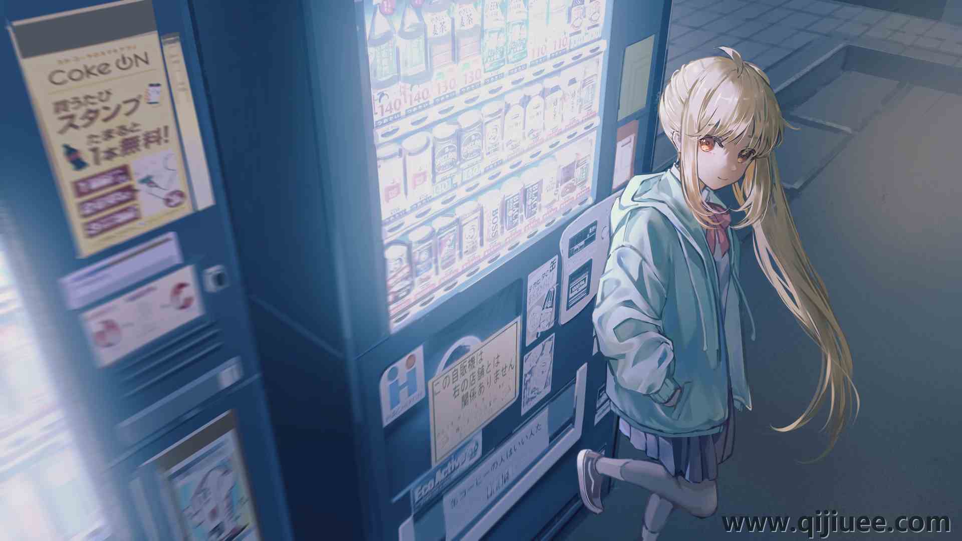 长发 金发 动漫女孩  电脑壁纸 4K壁纸5198 x 2924/7.8 MB-柒染云阁