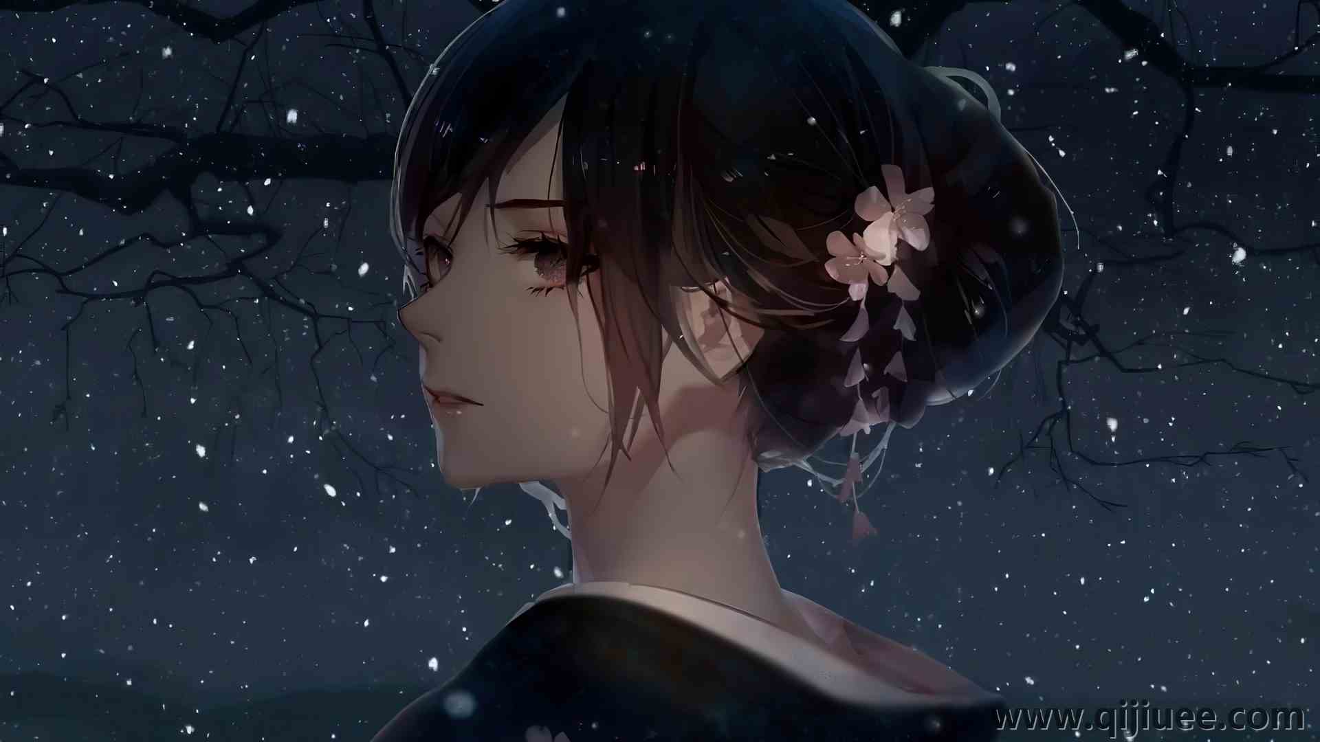 原创人物 艺术家 黑发 动漫 动漫女孩 服装 电脑壁纸 8K壁纸7680 x 4320/6.12 MB-柒染云阁