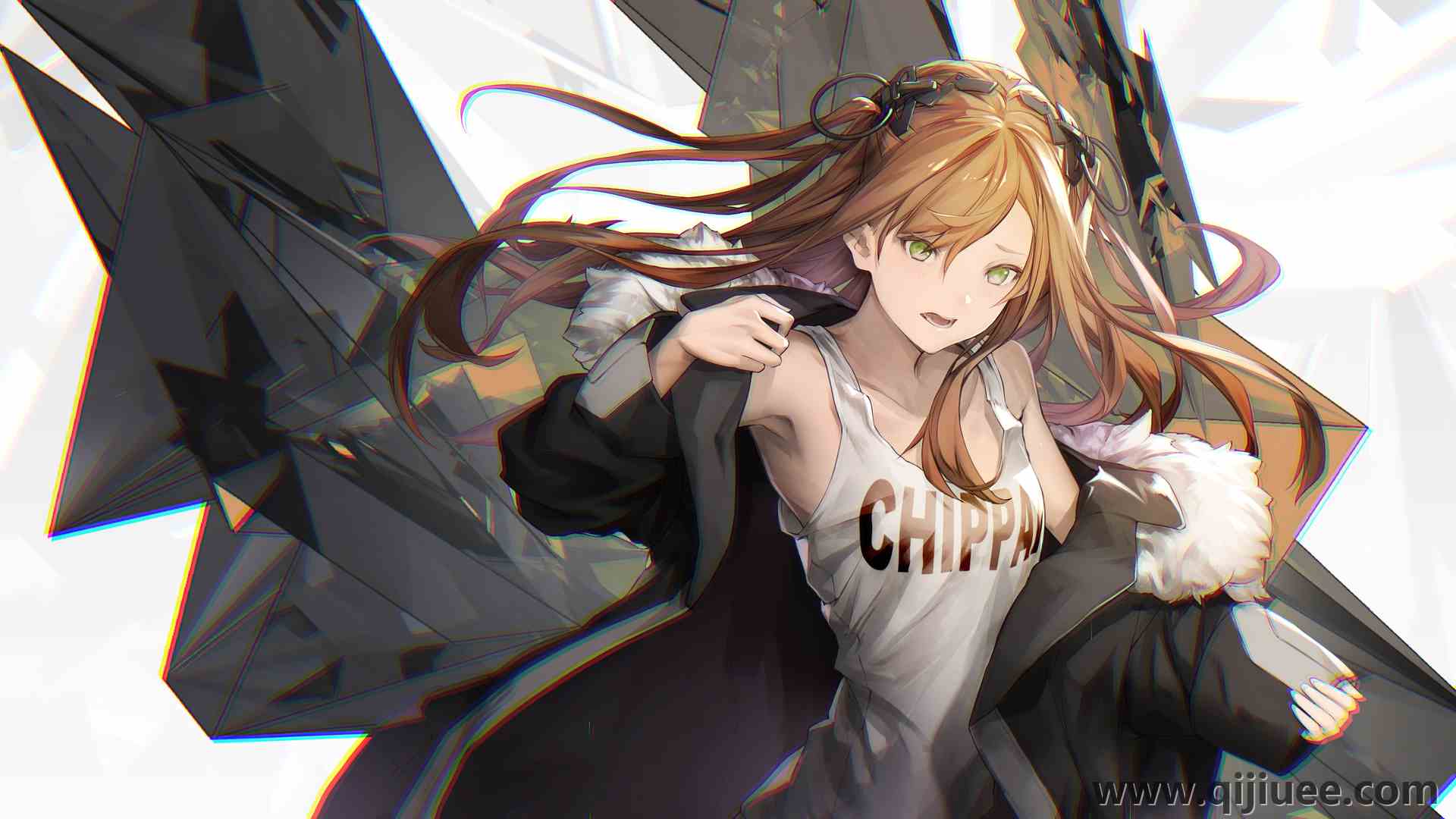 金发碧眼 女人 动漫女孩 动漫 背心 敞开外套  电脑壁纸 4K壁纸3840 x 2160/7.78 MB-柒染云阁