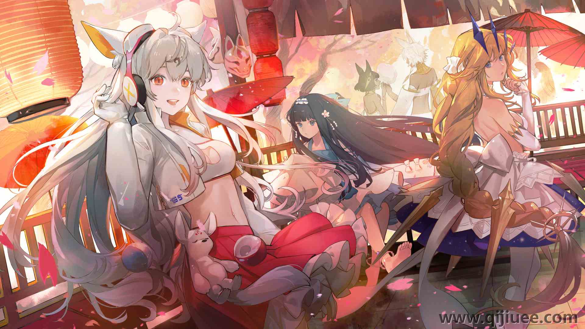 黑色 艺术家 动漫 动漫女孩  电脑壁纸 4K壁纸5385 x 3000/10.98 MB-柒染云阁