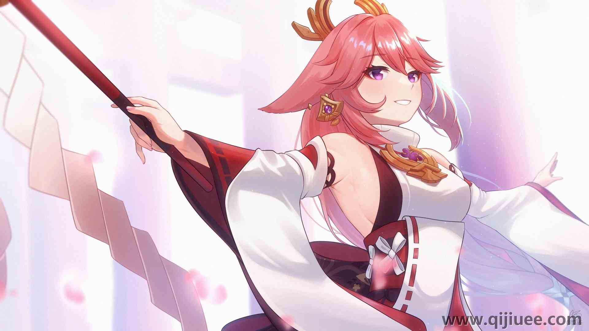 原神 动漫 动漫女孩 源流影响  电脑壁纸 4K壁纸3840 x 2160/2.71 MB-柒染云阁