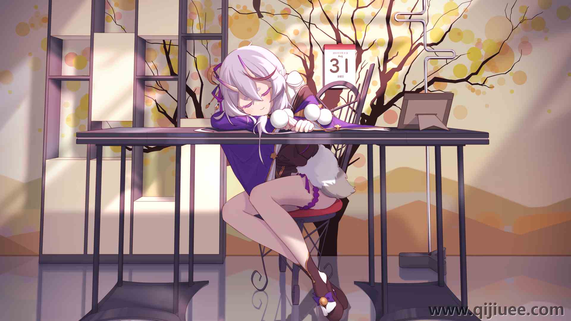 动漫 动漫女孩 数字艺术 插图 肖像 电脑壁纸 4K壁纸4677 x 3307/6.87 MB-柒染云阁
