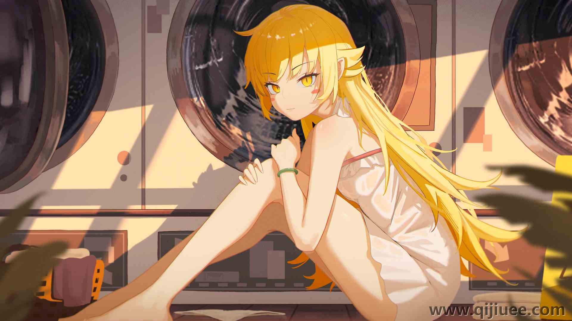 连衣裙 黄眼 动漫女孩 动漫 电脑壁纸 4K壁纸5855 x 2996/10.61 MB-柒染云阁