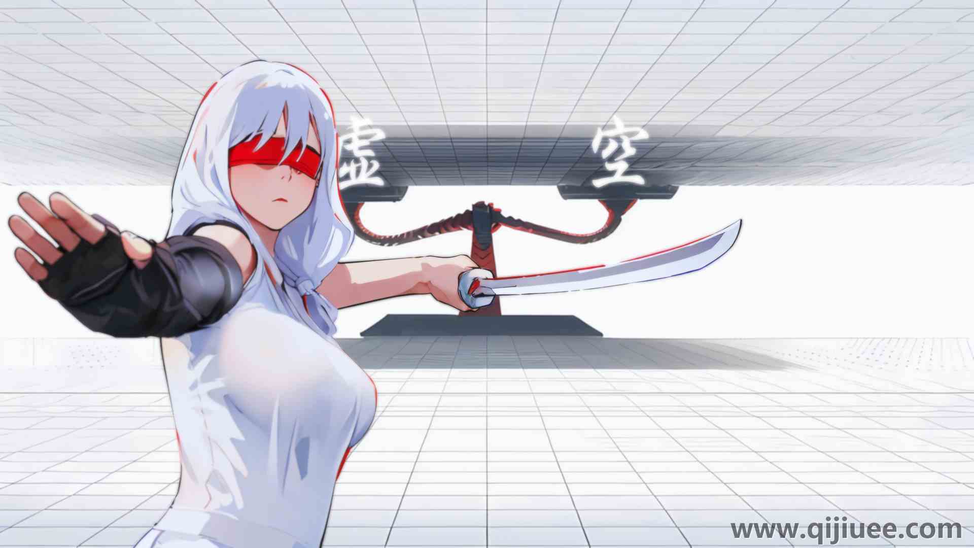 AI艺术 动漫女孩 霓虹灯 电脑壁纸 4K壁纸3840 x 2160/3.81 MB-柒染云阁