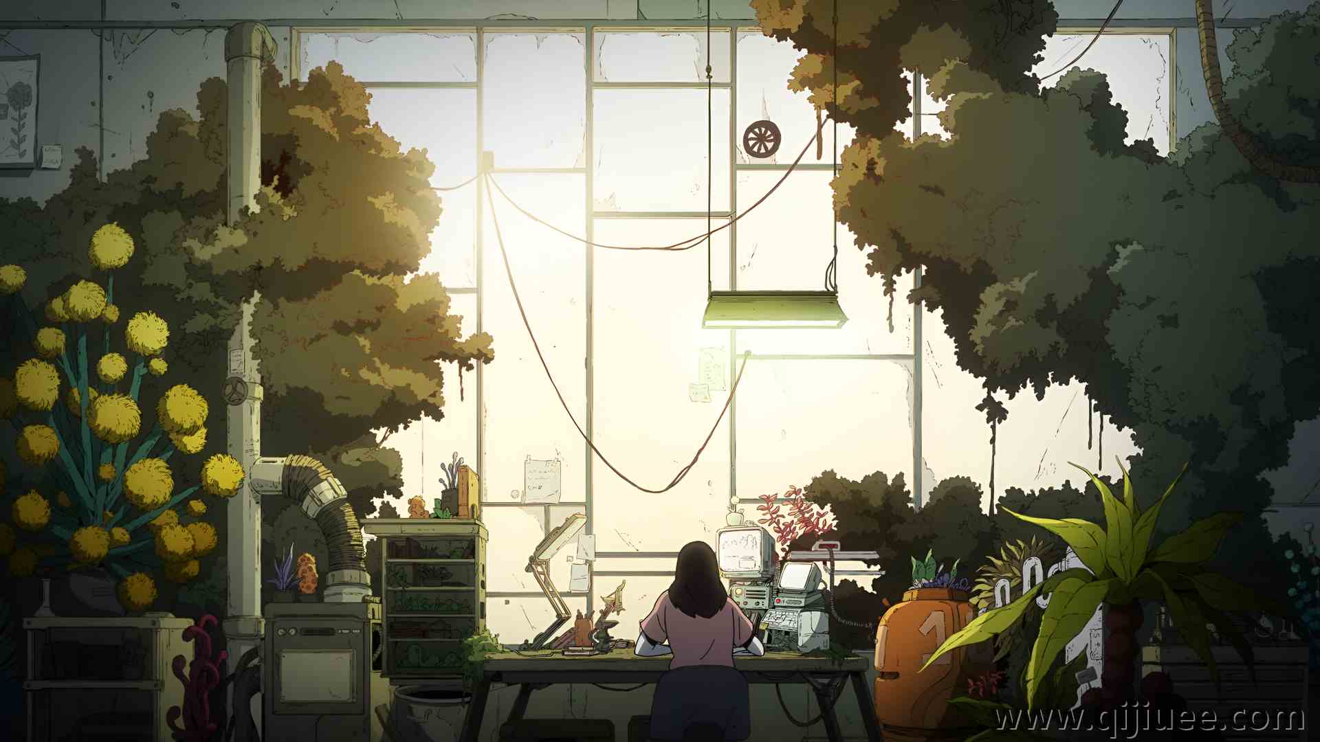 植物 温室 数字艺术 电脑壁纸 4K壁纸3840 x 2160/9.3 MB-柒染云阁