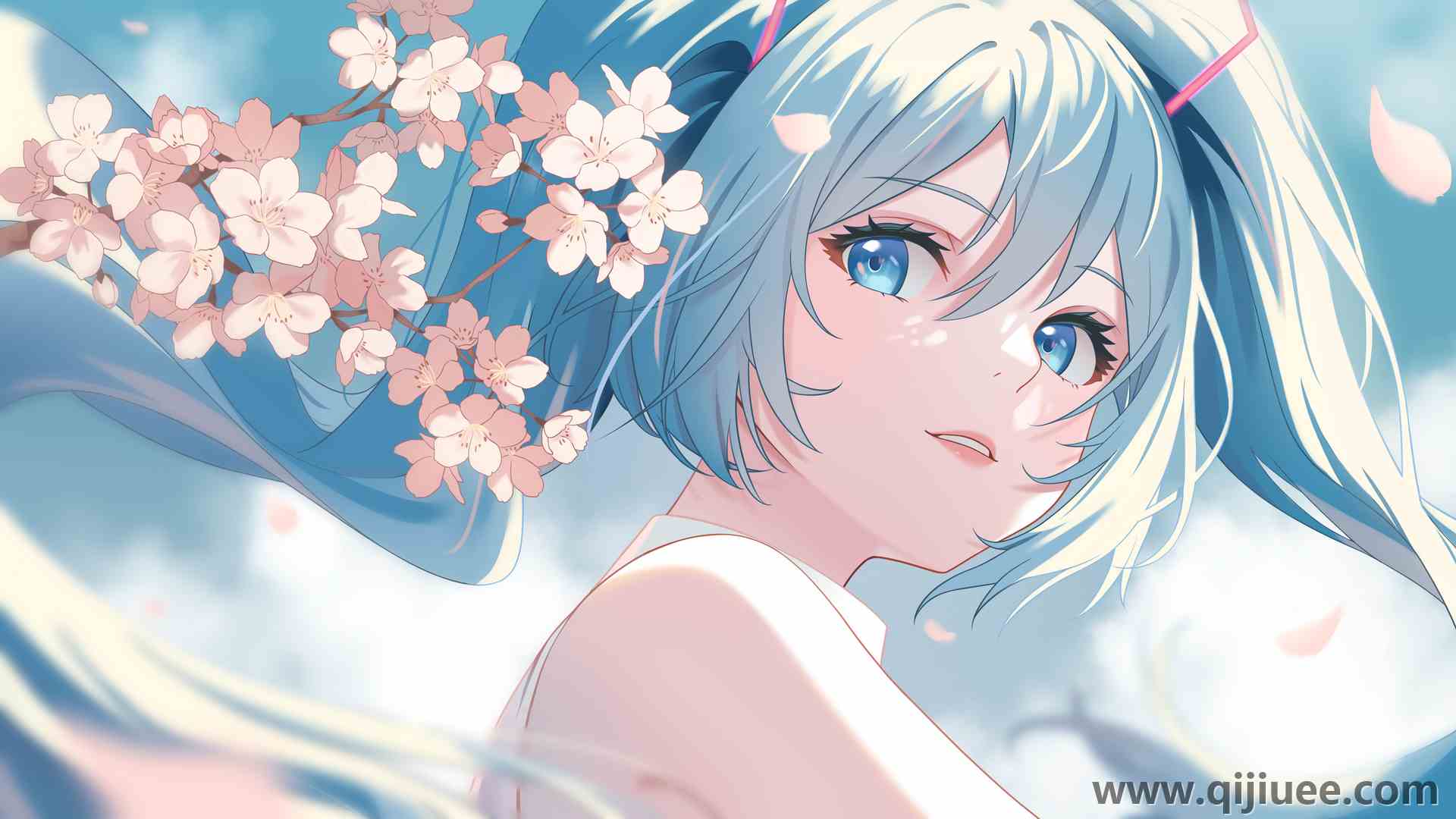 中音中国 初音Miku 动漫 动漫女孩 电脑壁纸 4K壁纸3840 x 2160/2.5 MB-柒染云阁