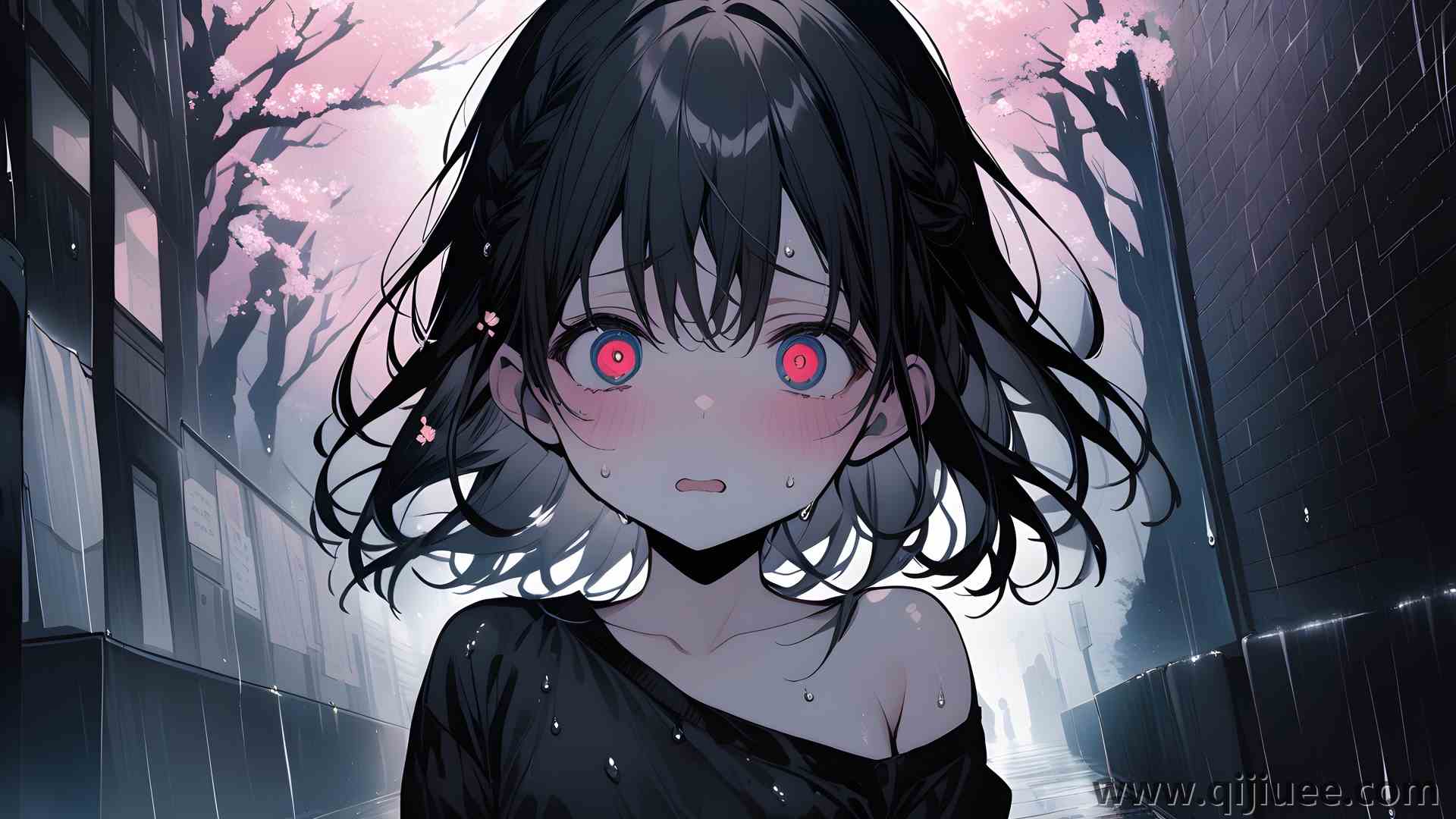 动漫女孩 人工智能艺术 小巷 幽灵 电脑壁纸 4K壁纸5376 x 3072/2.91 MB-柒染云阁