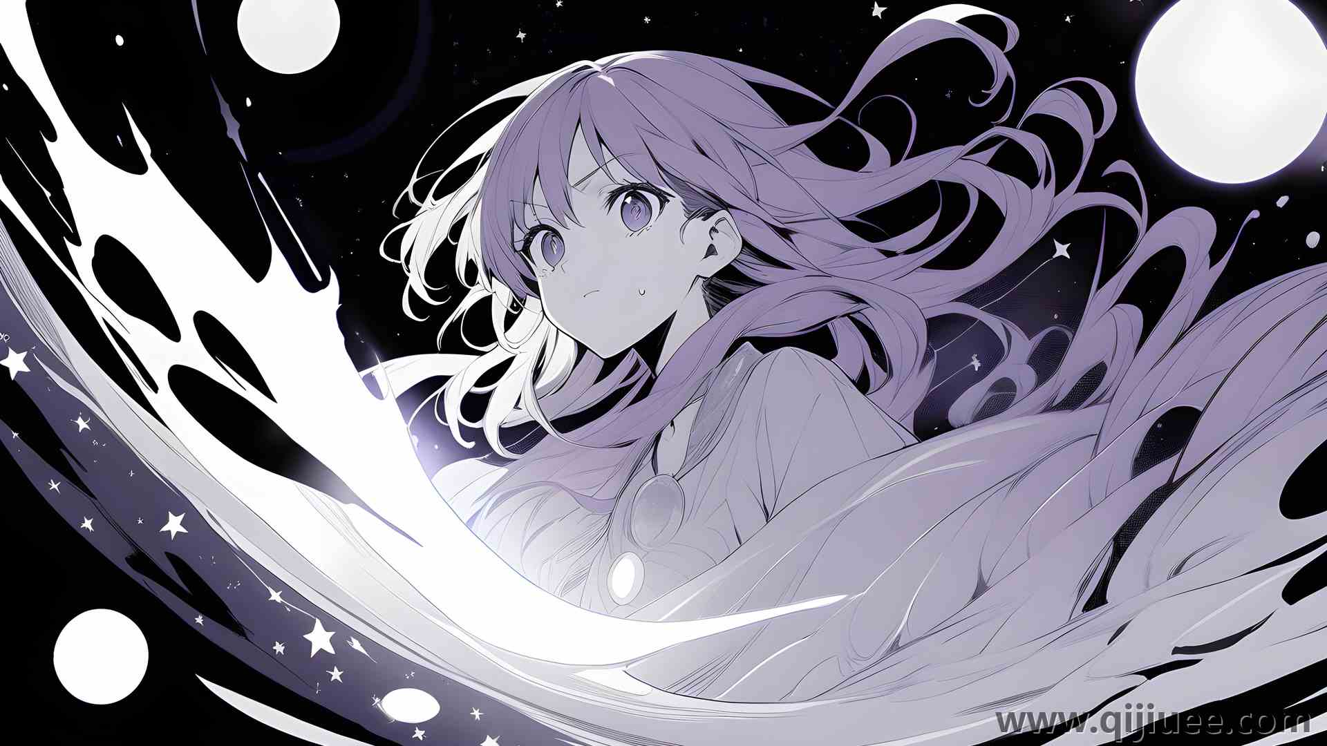 动漫女孩 AI艺术  电脑壁纸 4K壁纸5376 x 3072/2.77 MB-柒染云阁