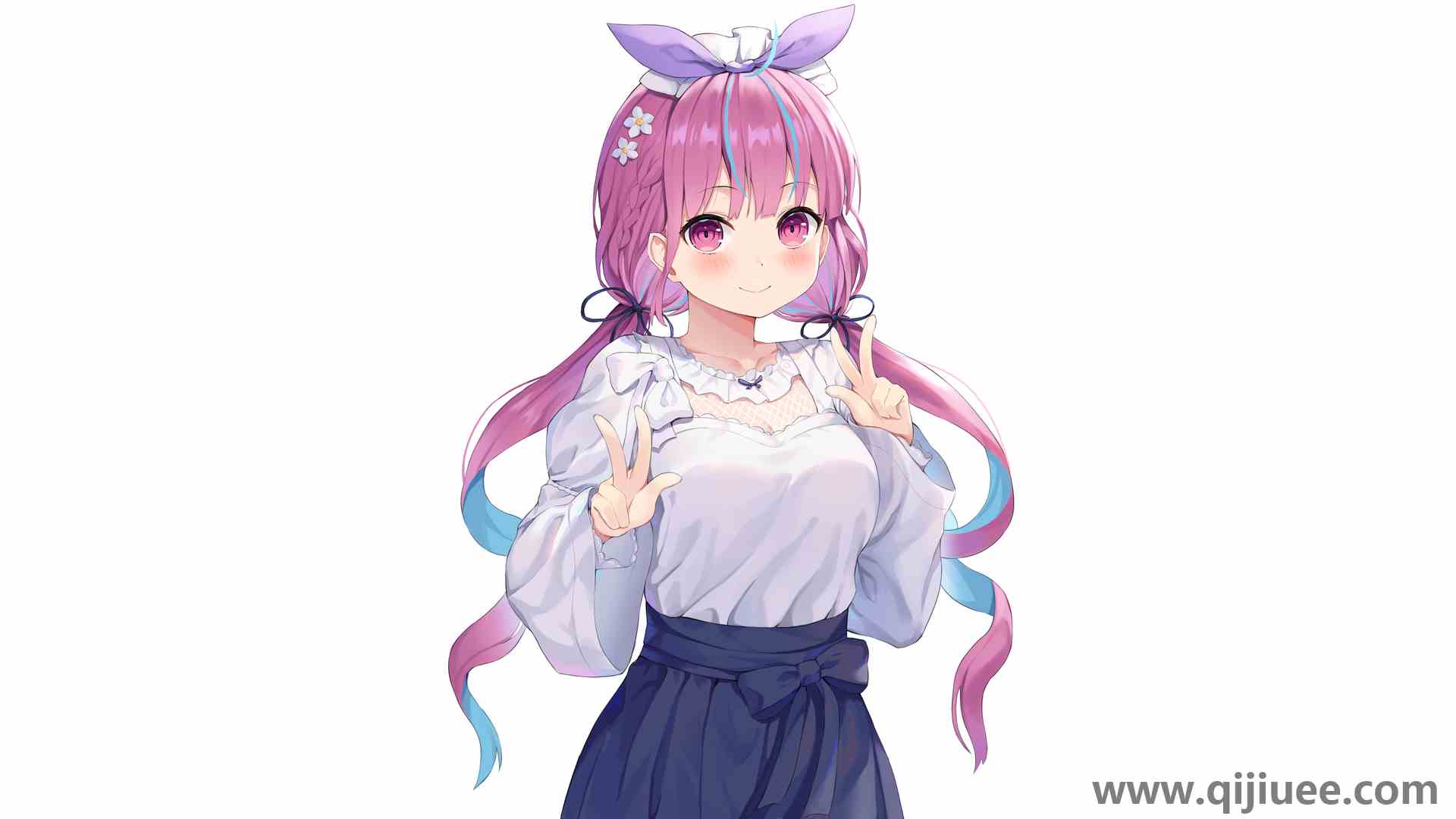 动漫 动漫女孩 电脑壁纸 4K壁纸7422 x 4175/4.92 MB-柒染云阁