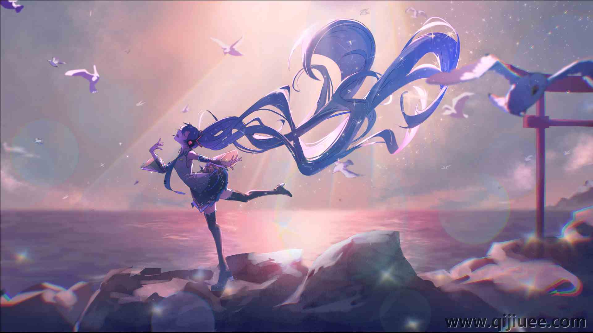 元音 初音 动漫 动漫女孩 电脑壁纸 4K壁纸4400 x 2950/14.77 MB-柒染云阁