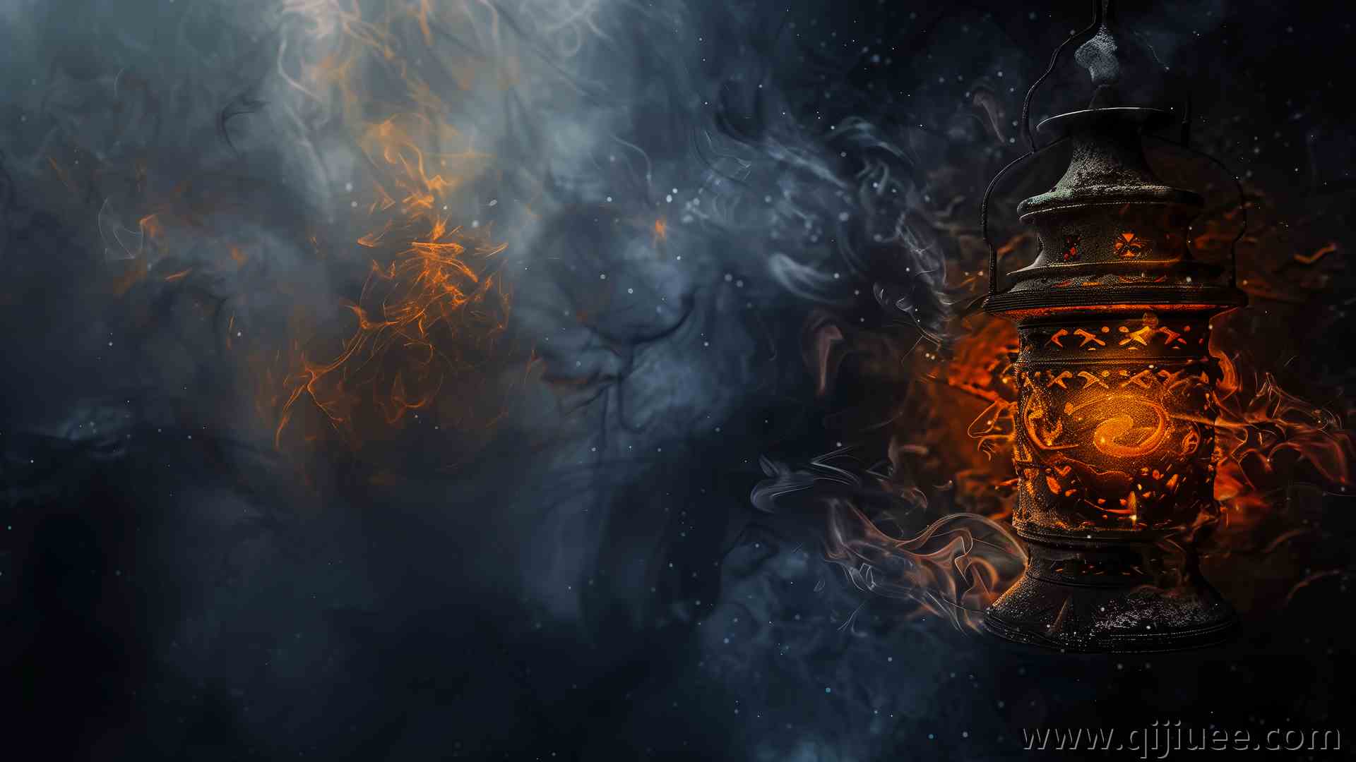 烟 灯 人工智能艺术 电脑壁纸 4K壁纸3840 x 2160/2.92 MB-柒染云阁
