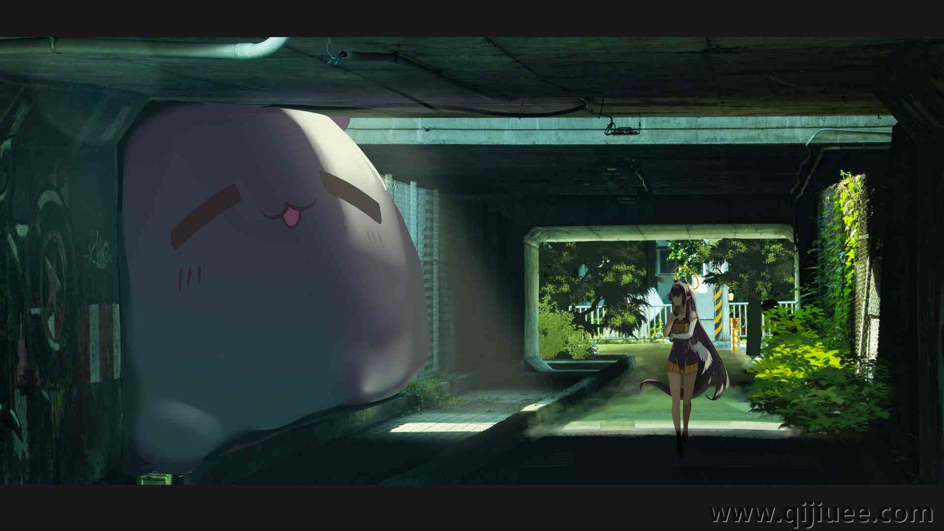 大桥 桥洞 行走 电脑壁纸 4K壁纸5334 x 2575/8.48 MB-柒染云阁