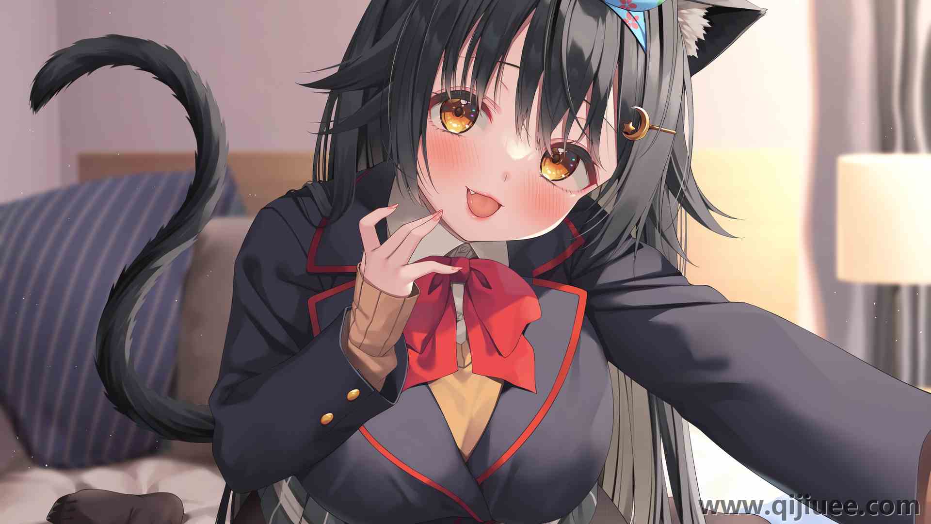 短发 尾巴 电脑壁纸 4K壁纸4200 x 3200/3.68 MB-柒染云阁