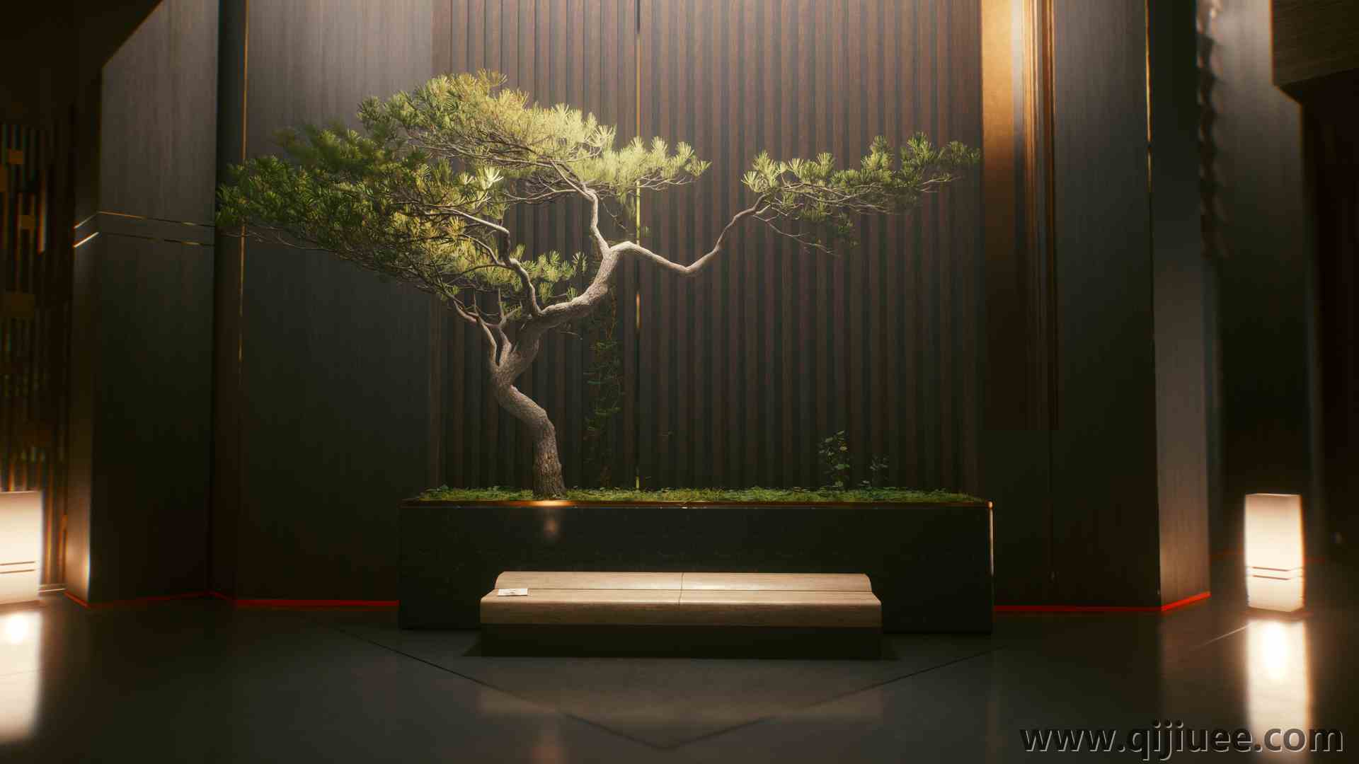 赛博朋克 光线追踪 电子游戏 植物 游戏  电脑壁纸 4K壁纸3840 x 2160/18.18 MB-柒染云阁