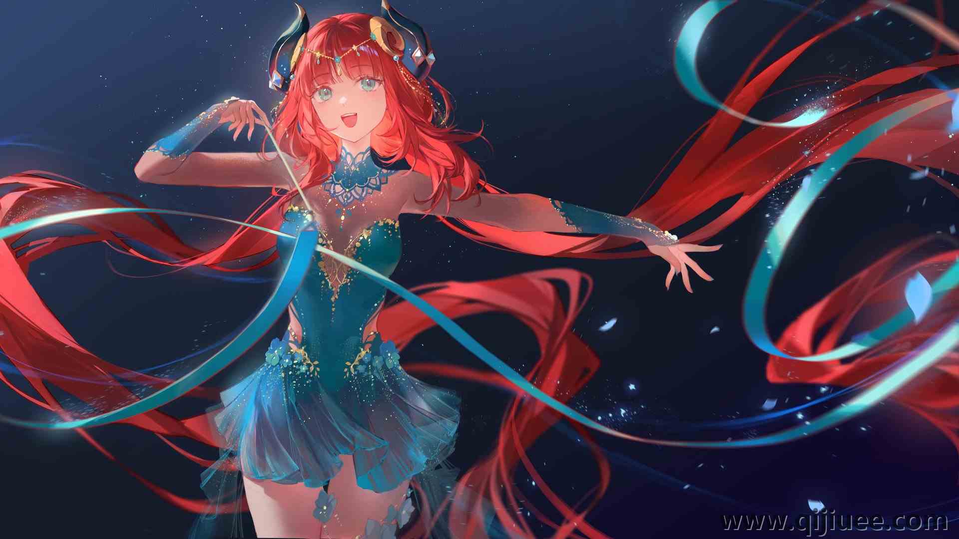 丝滑 魔法棒 微笑 动漫 动漫游戏 动漫女孩 电脑壁纸 4K壁纸4096 x 2304/0.67 MB-柒染云阁