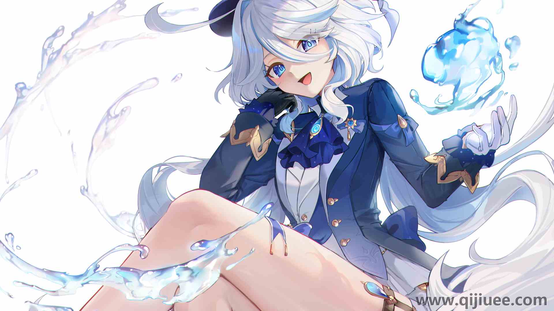 水花 微笑 动漫 动漫少女 电脑壁纸 4K壁纸4000 x 2607/5.9 MB-柒染云阁
