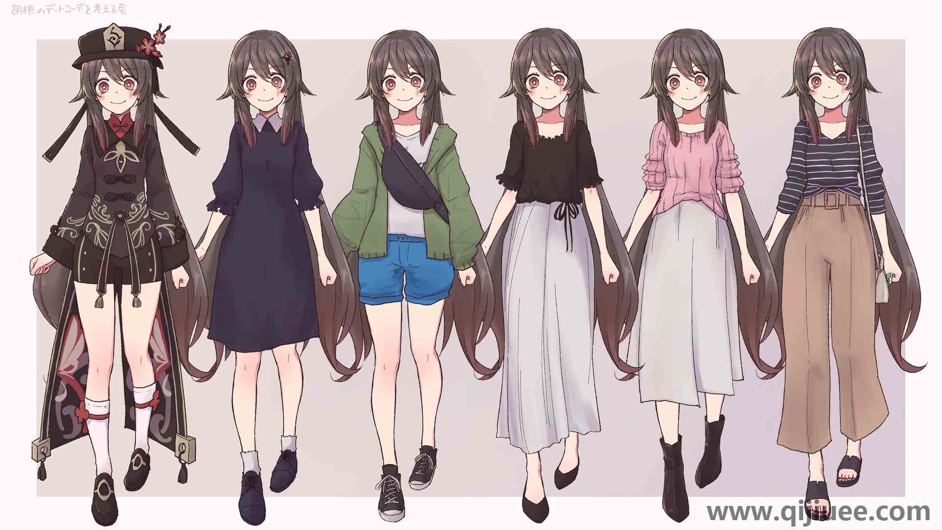 胡桃 原神 休闲 动漫 女孩 可爱 电脑壁纸 4K壁纸5000 x 2917/5.78 MB-柒染云阁
