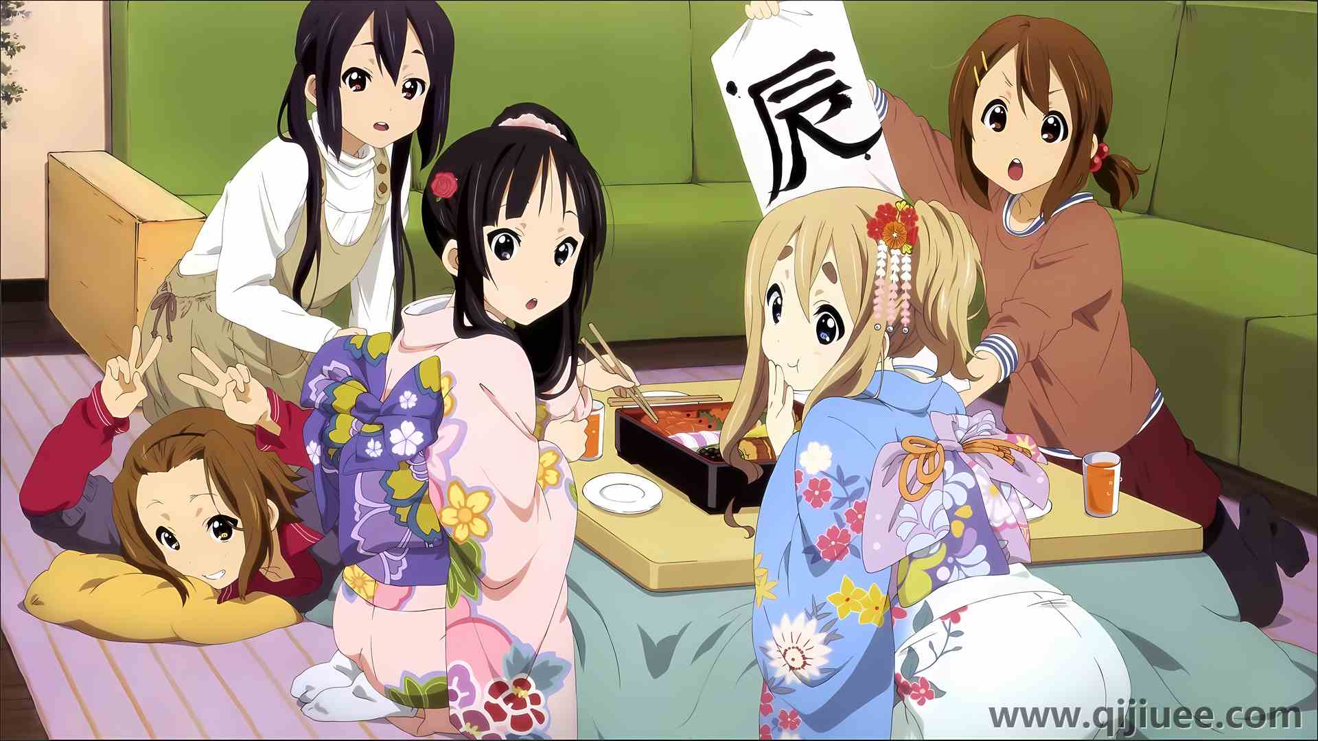 动漫 女孩  和服 食物 清新 治愈 可爱 电脑壁纸 4K壁纸7260 x 4084/19.71 MB-柒染云阁