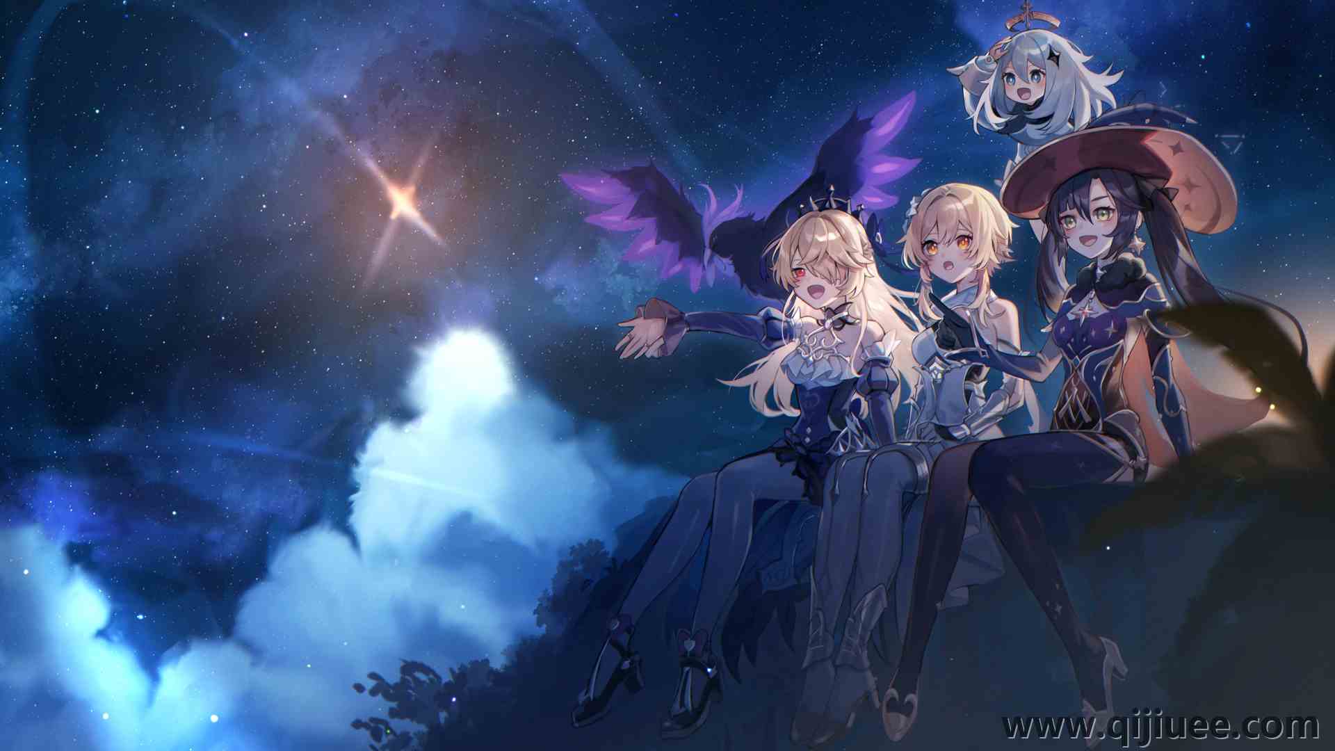 原神 夜晚 星星 动漫 女孩 星夜 可爱 萝莉 电脑壁纸 4K壁纸4806 x 2837/15.83 MB-柒染云阁